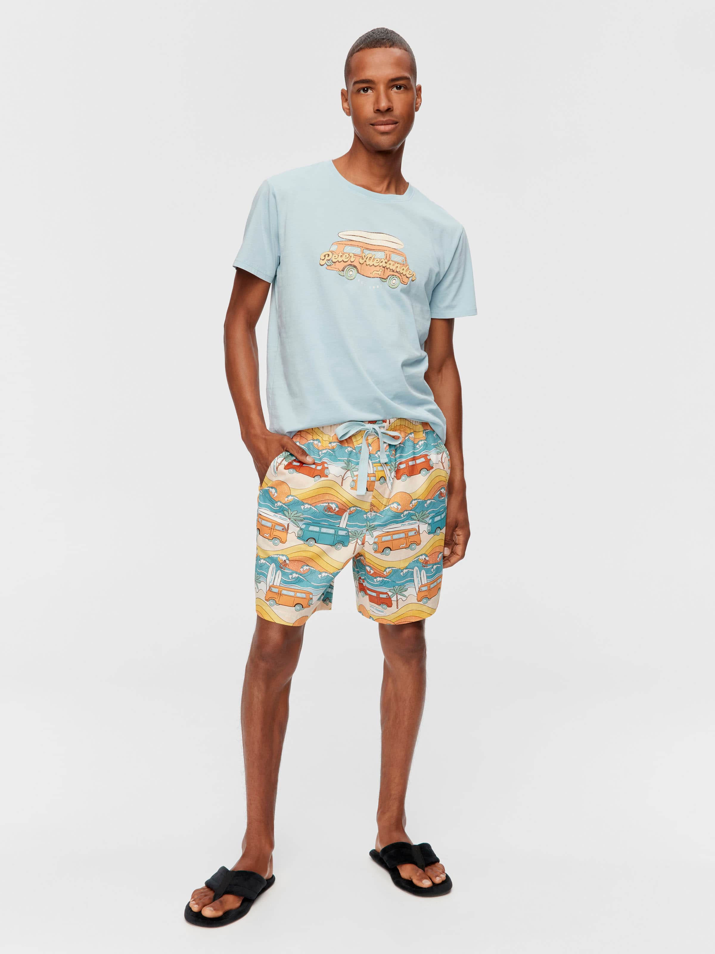 Surf Van 100% Cotton Mid Short