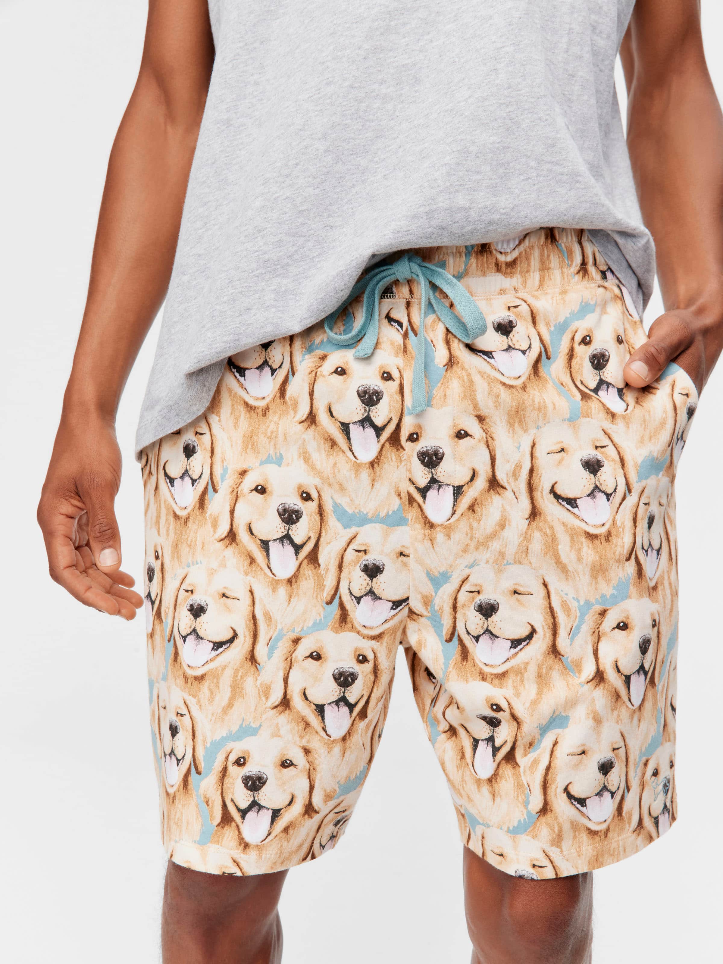 Golden Retriever Cut Off Sweat Short