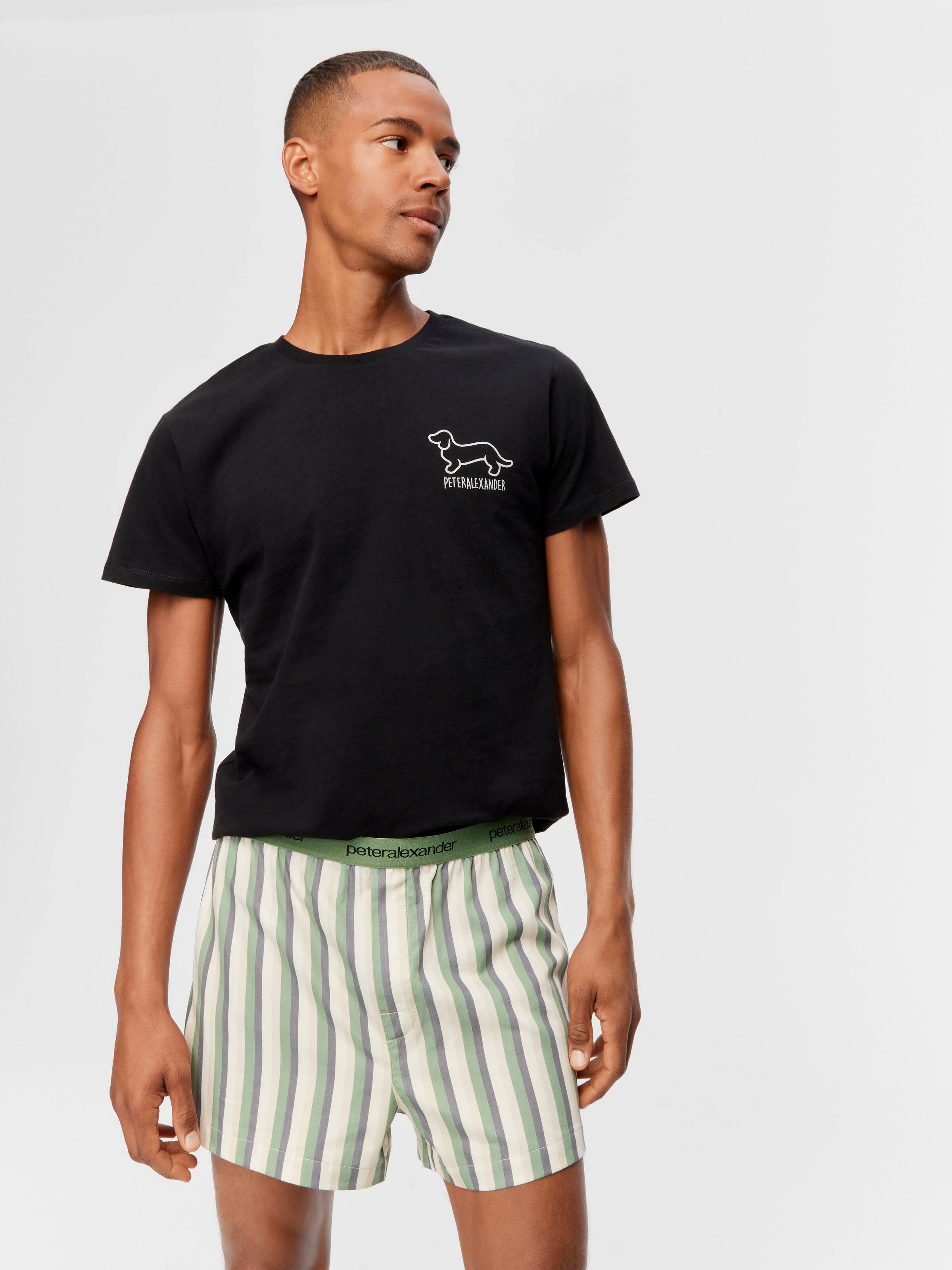 Olive Stripe Boxer Short