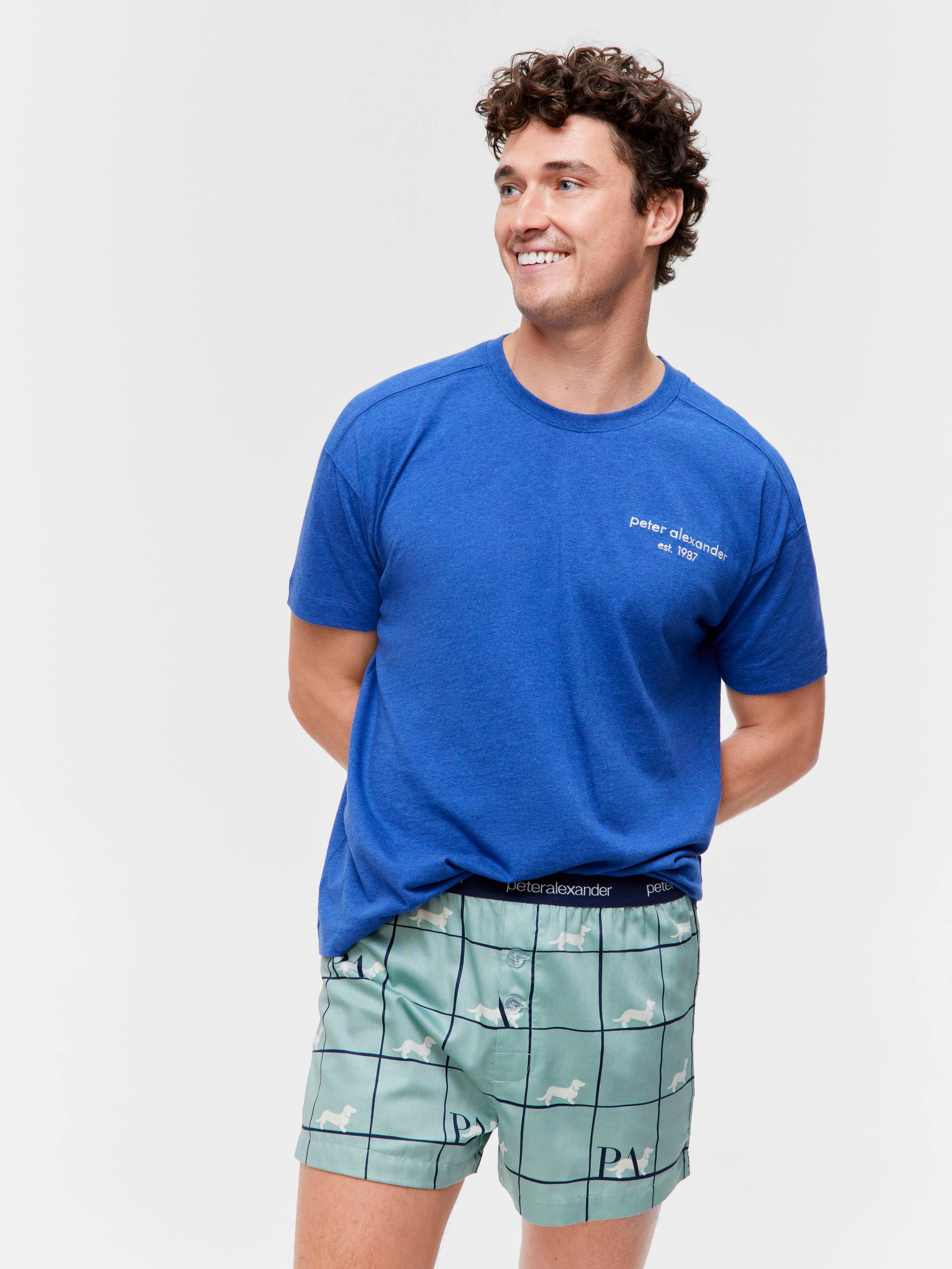 Sage Windowpane Check 100% Cotton Boxer Short