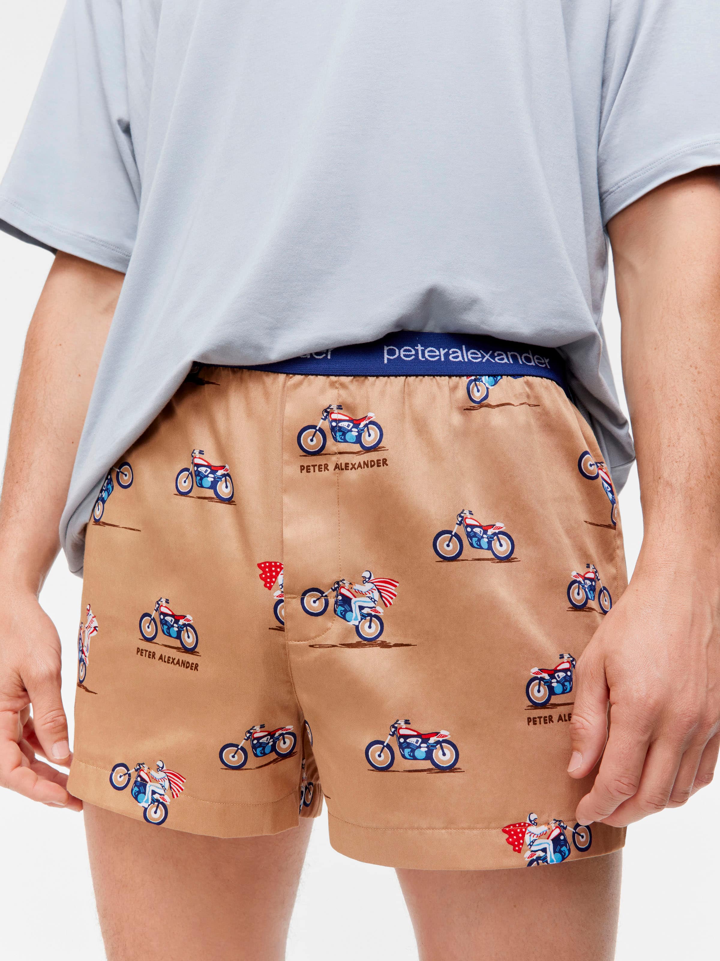 Motorcycle Stunt Rider 100% Cotton Boxer Short