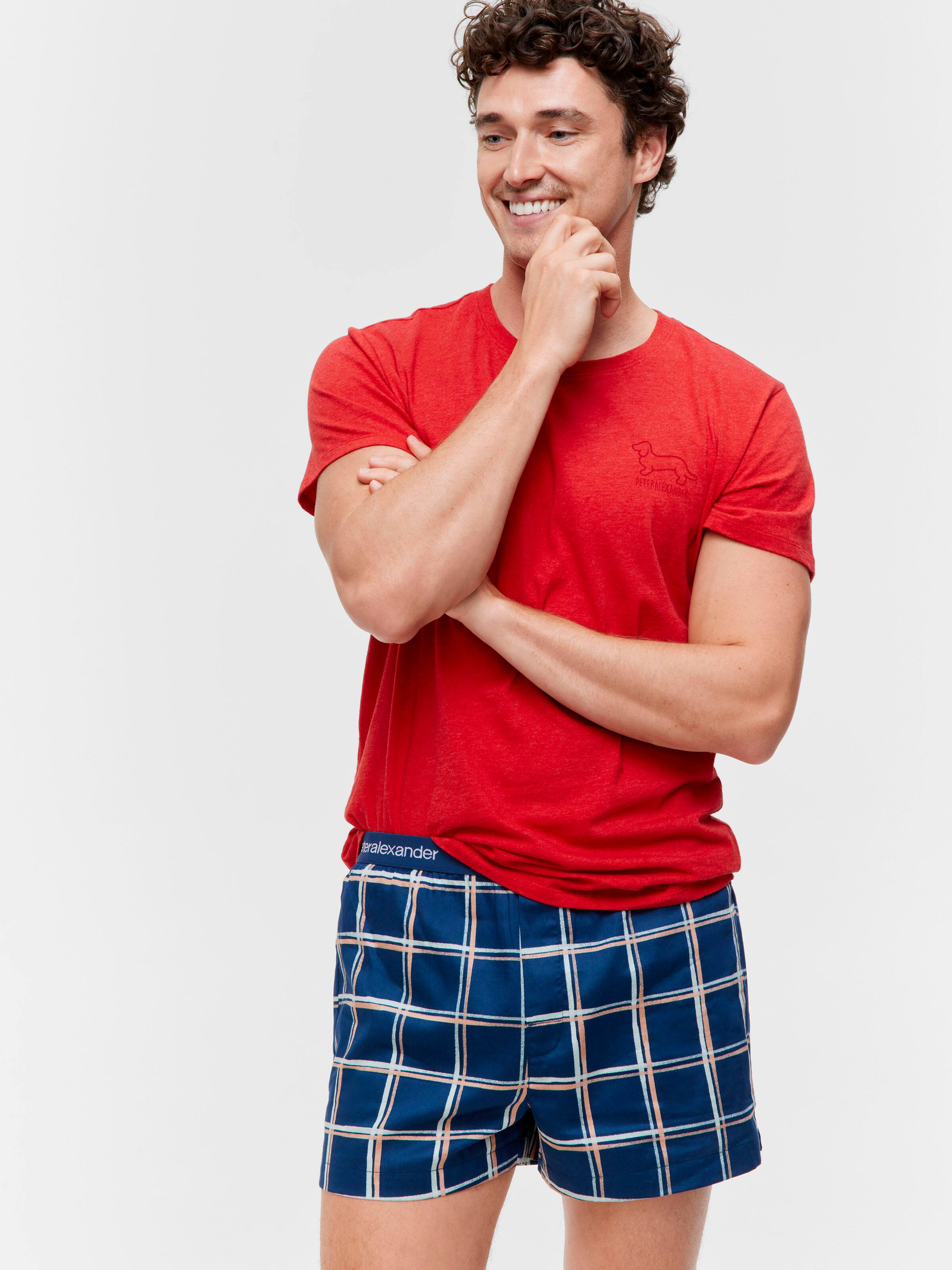 Windowpane Check 100% Cotton Boxer Short