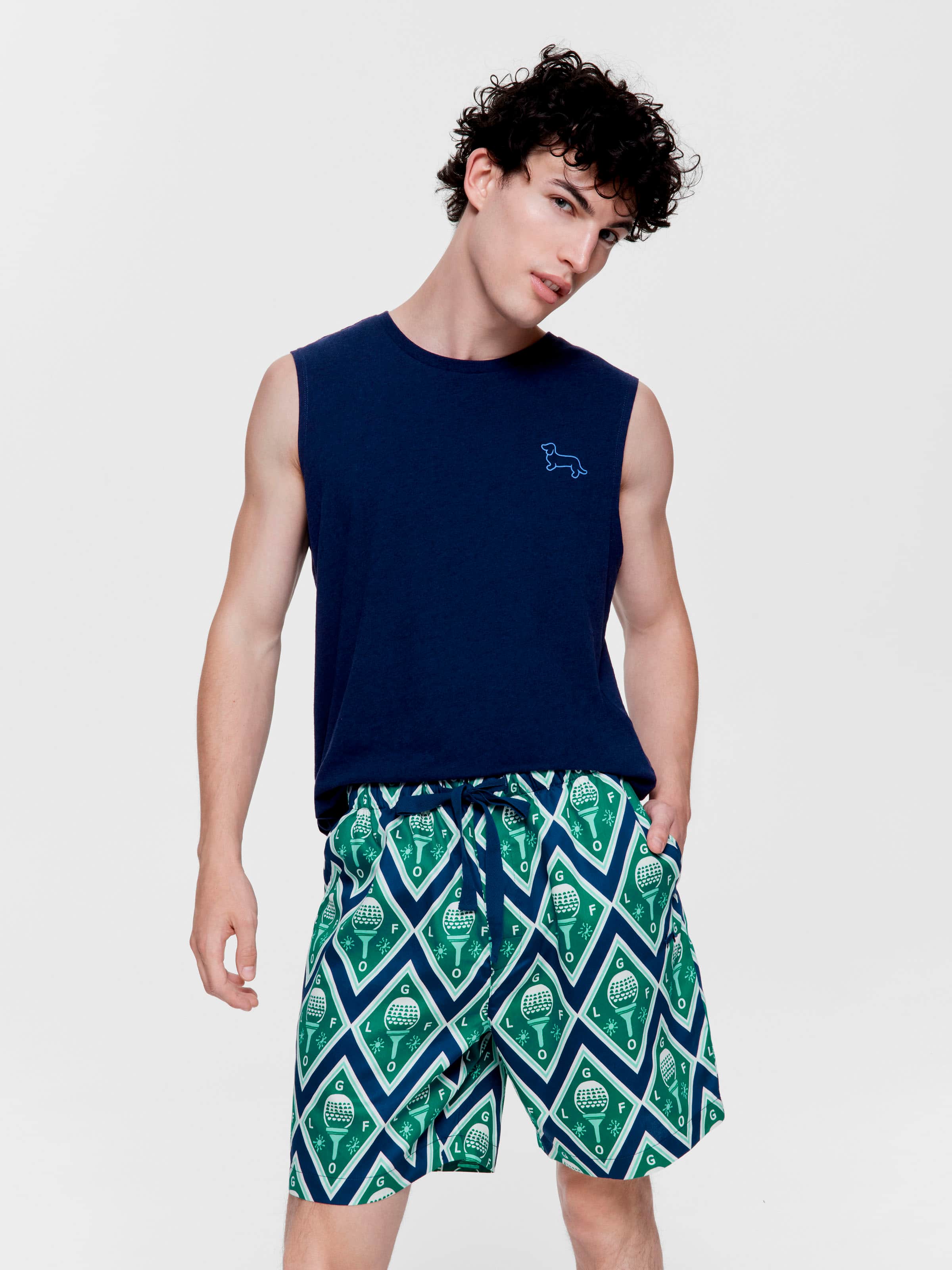 Golf 100% Cotton Mid Short