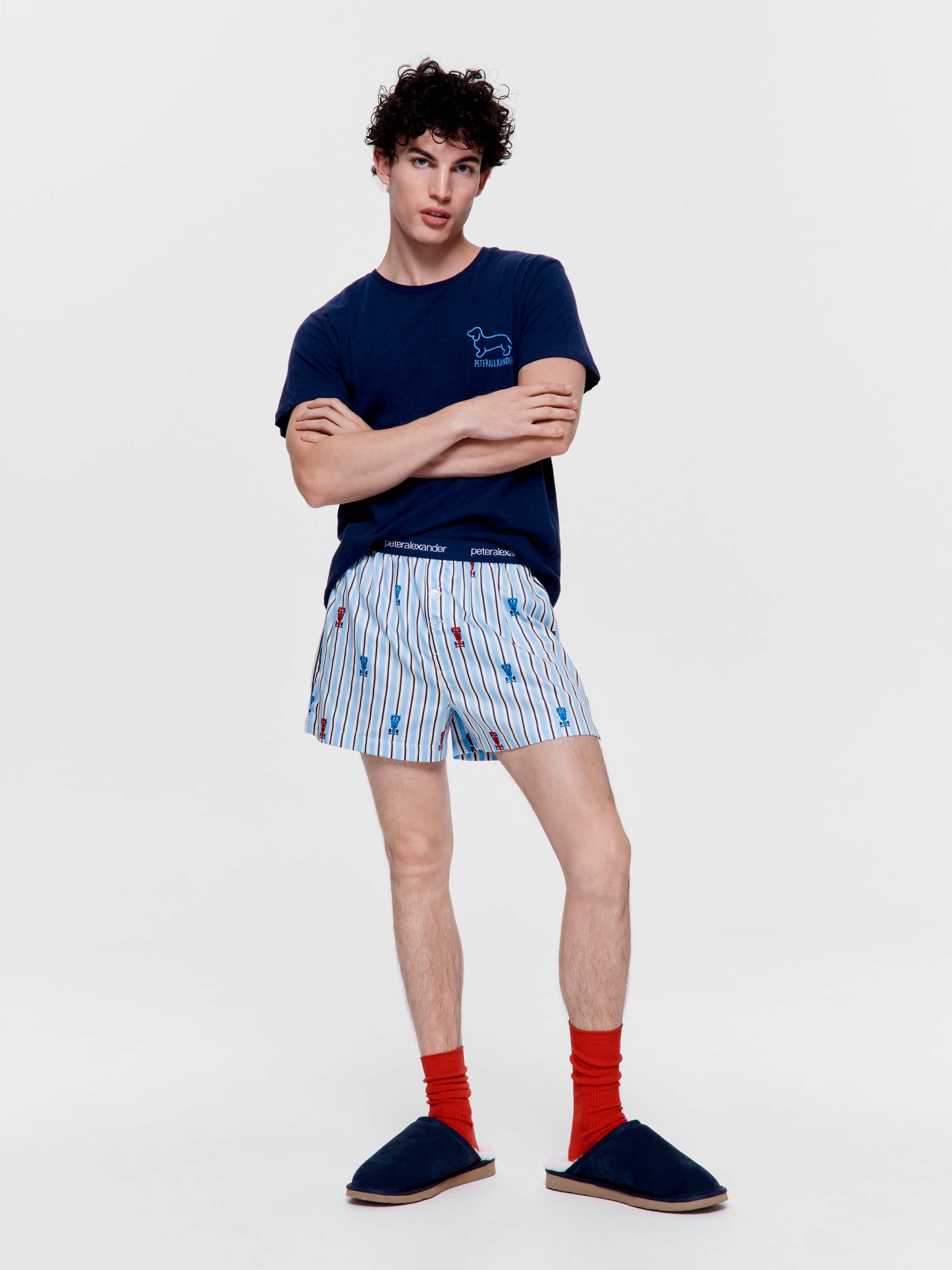 Race Car Stripe 100% Cotton Boxer Short