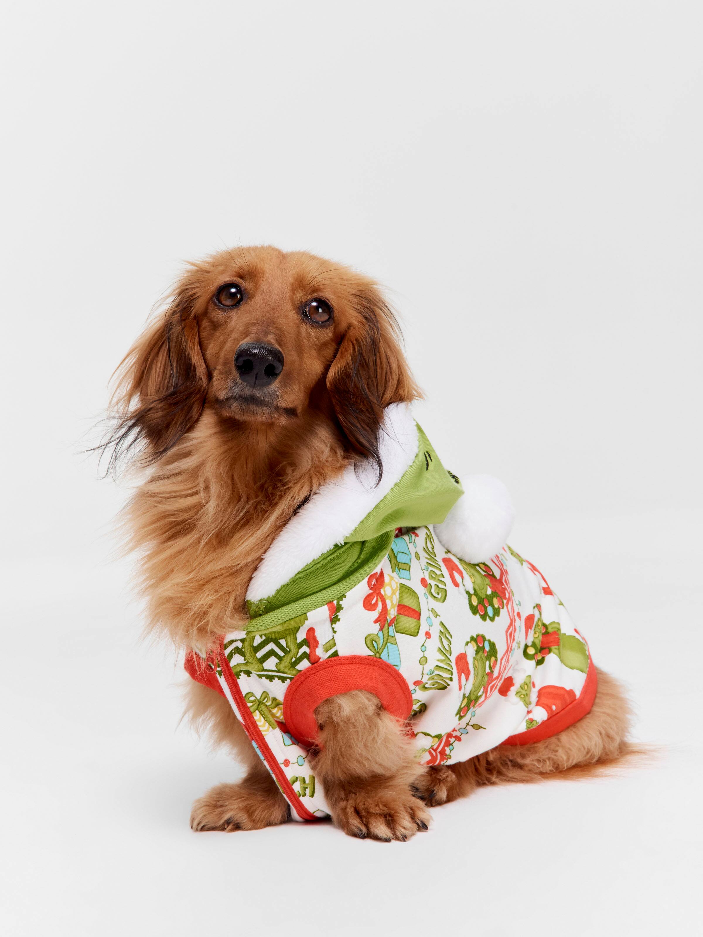 The Grinch Fair Isle Dog Hoodie