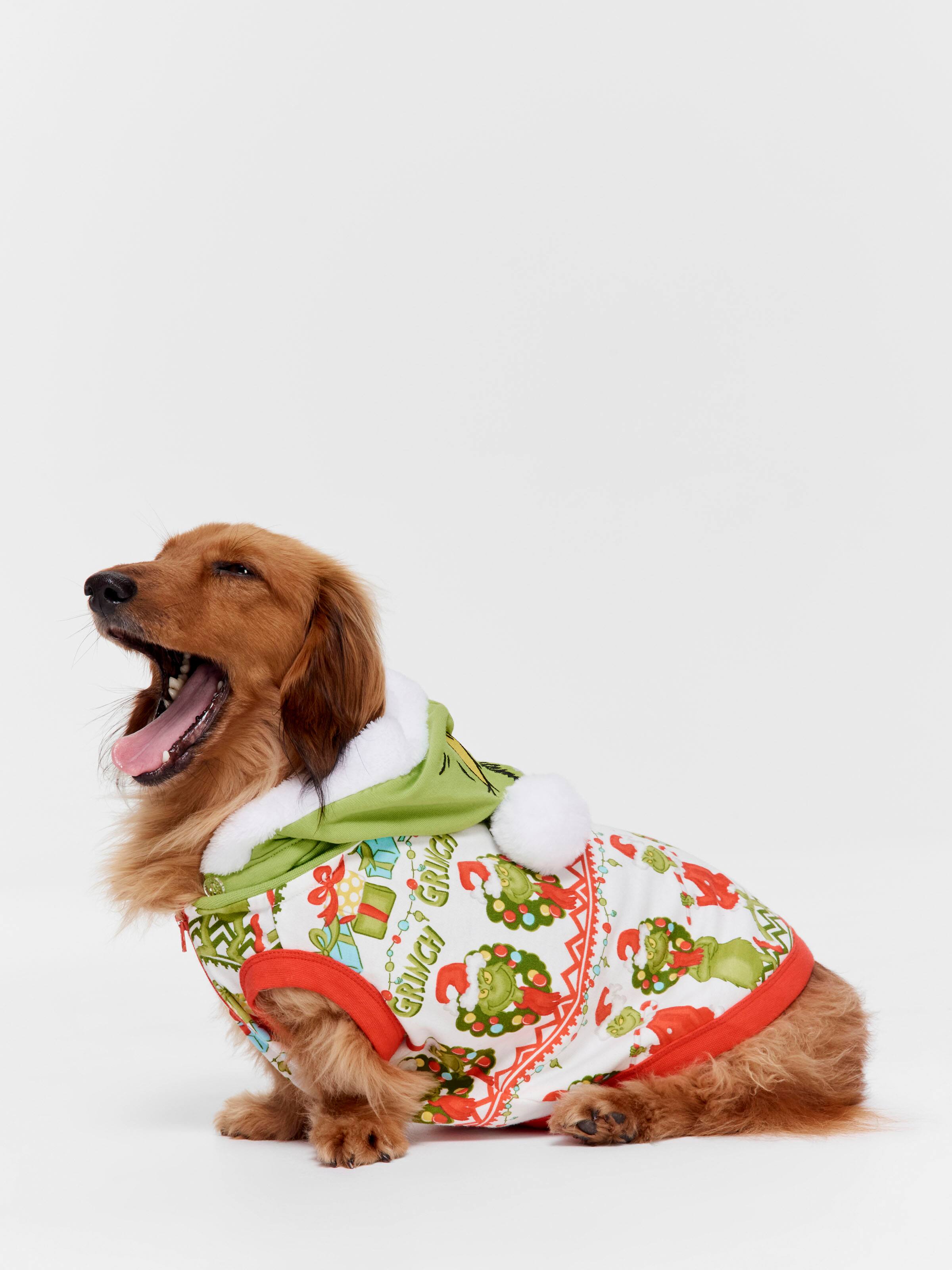 The Grinch Fair Isle Dog Hoodie