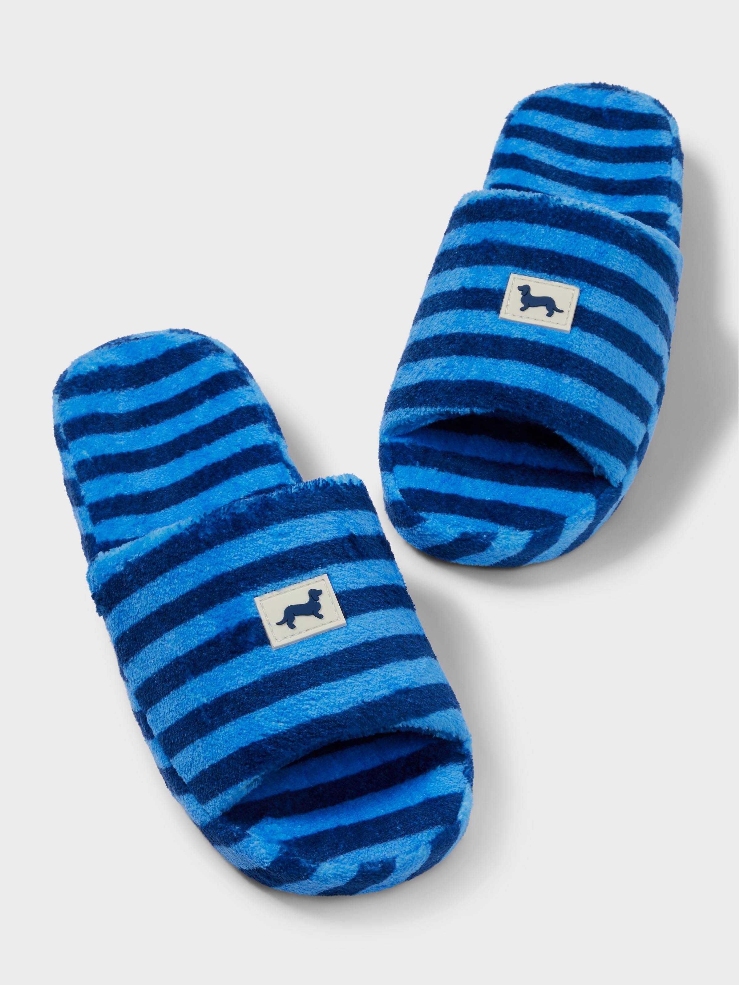 Men's Stripe Towelling Slides