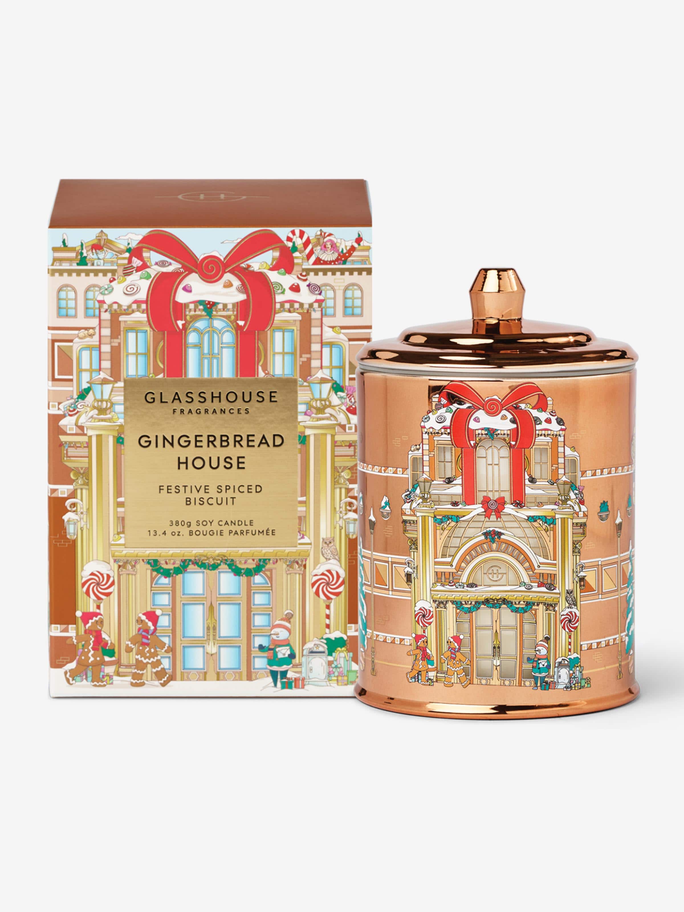 Glasshouse Fragrances Limited Edition Gingerbread House 380G Candle