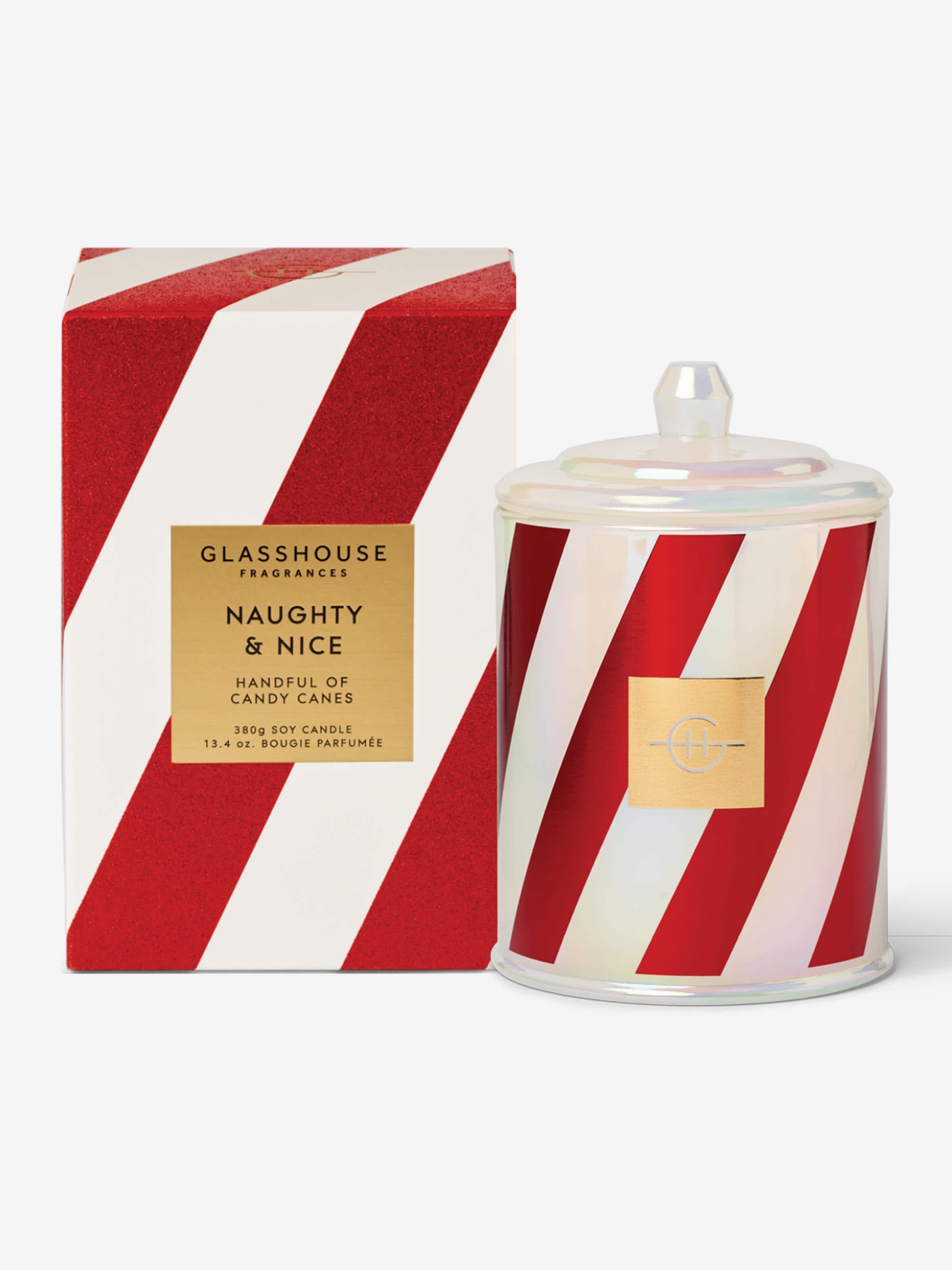 Glasshouse Fragrances Limited Edition Naughty & Nice Christmas 380G Candle