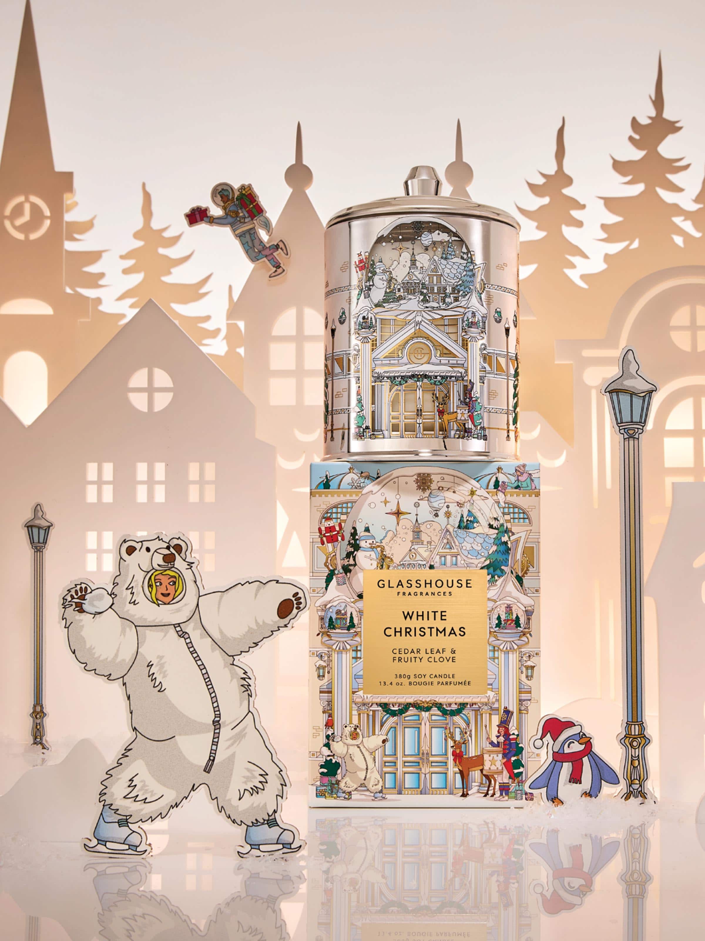 Glasshouse Fragrances Limited Edition White Christmas 380G Candle