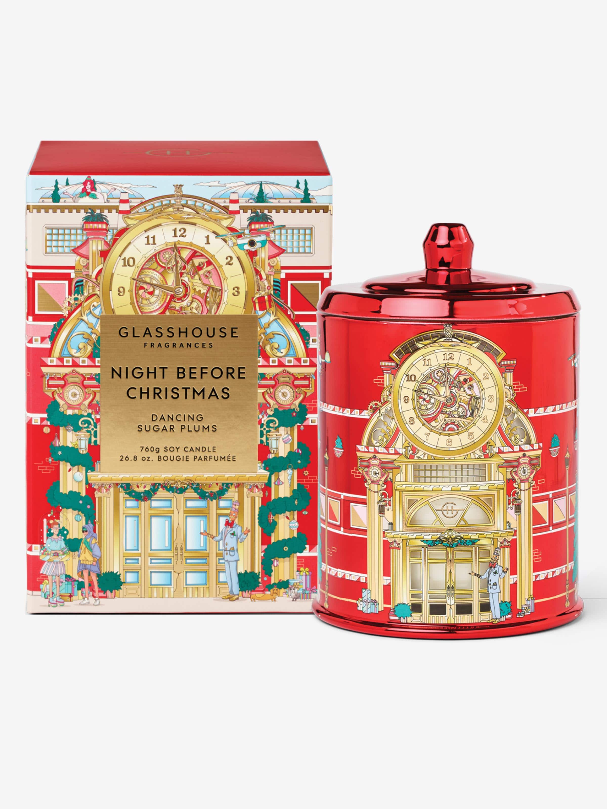 Glasshouse Fragrances Limited Edition Night Before Christmas 760G Candle