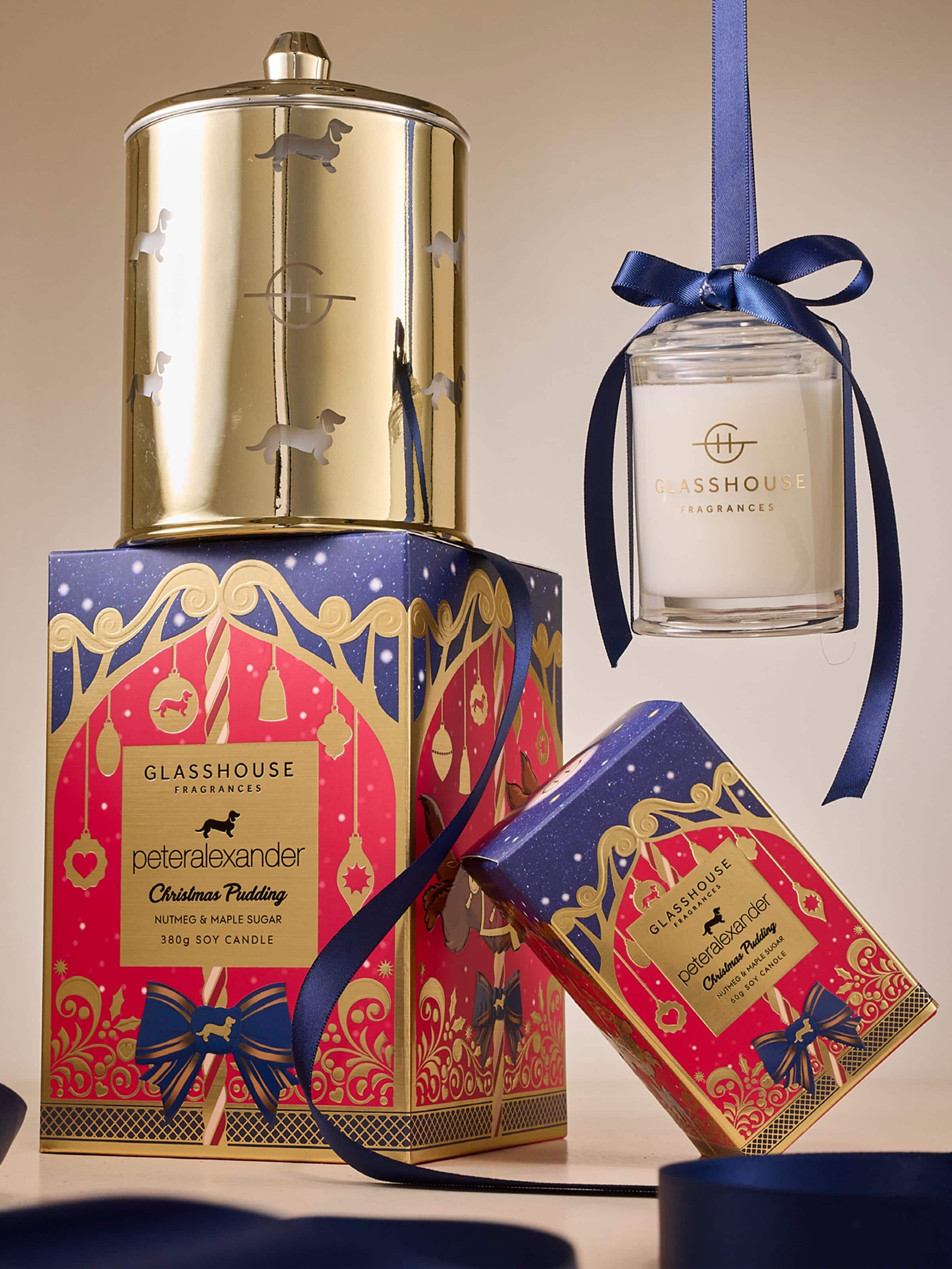 Glasshouse Fragrances Limited Edition Christmas Pudding 380G Candle