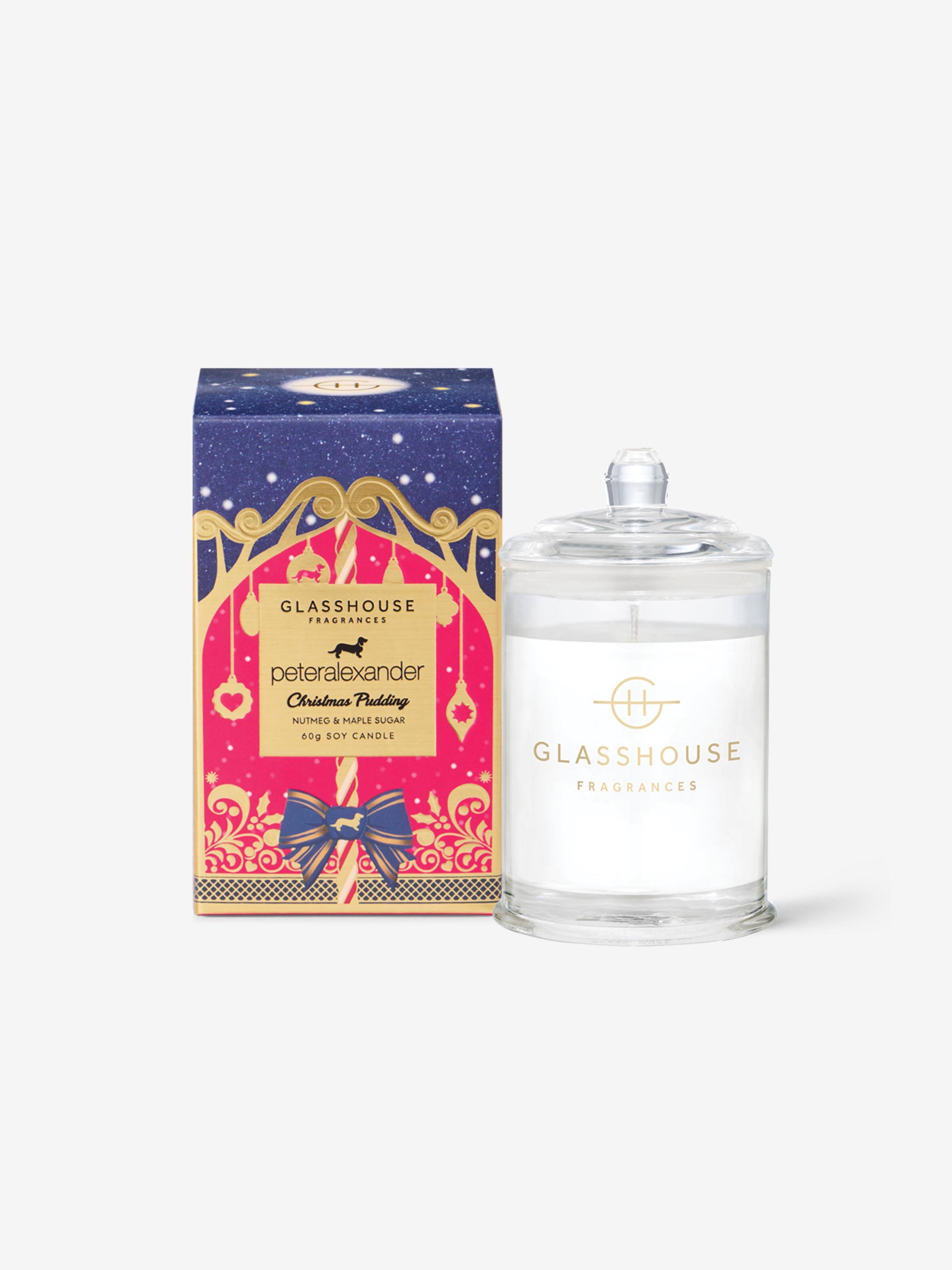 Glasshouse Fragrances Limited Edition Christmas Pudding 60G Candle