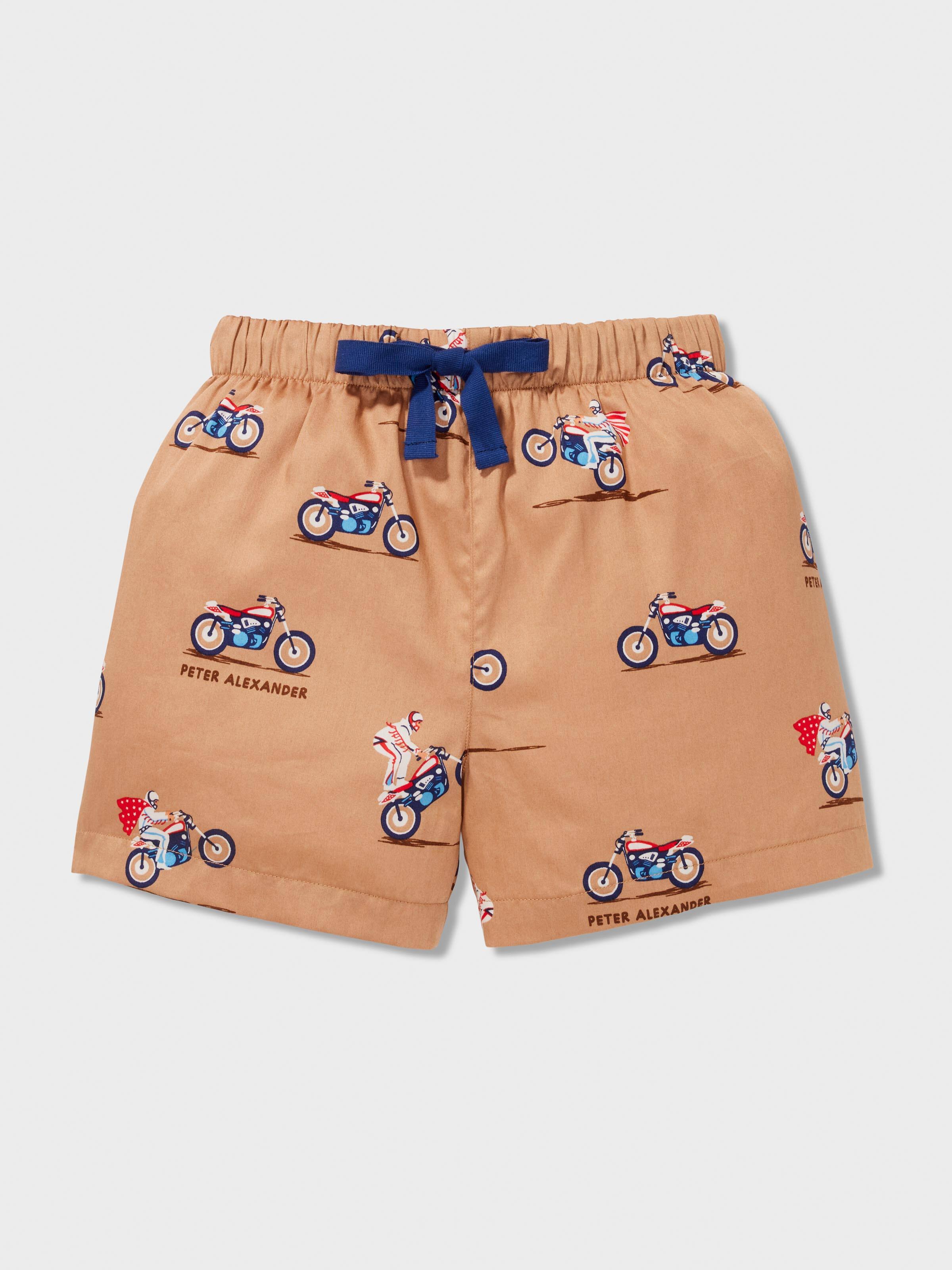 Jnr Boys Stuntman 100% Cotton Short Pj Set