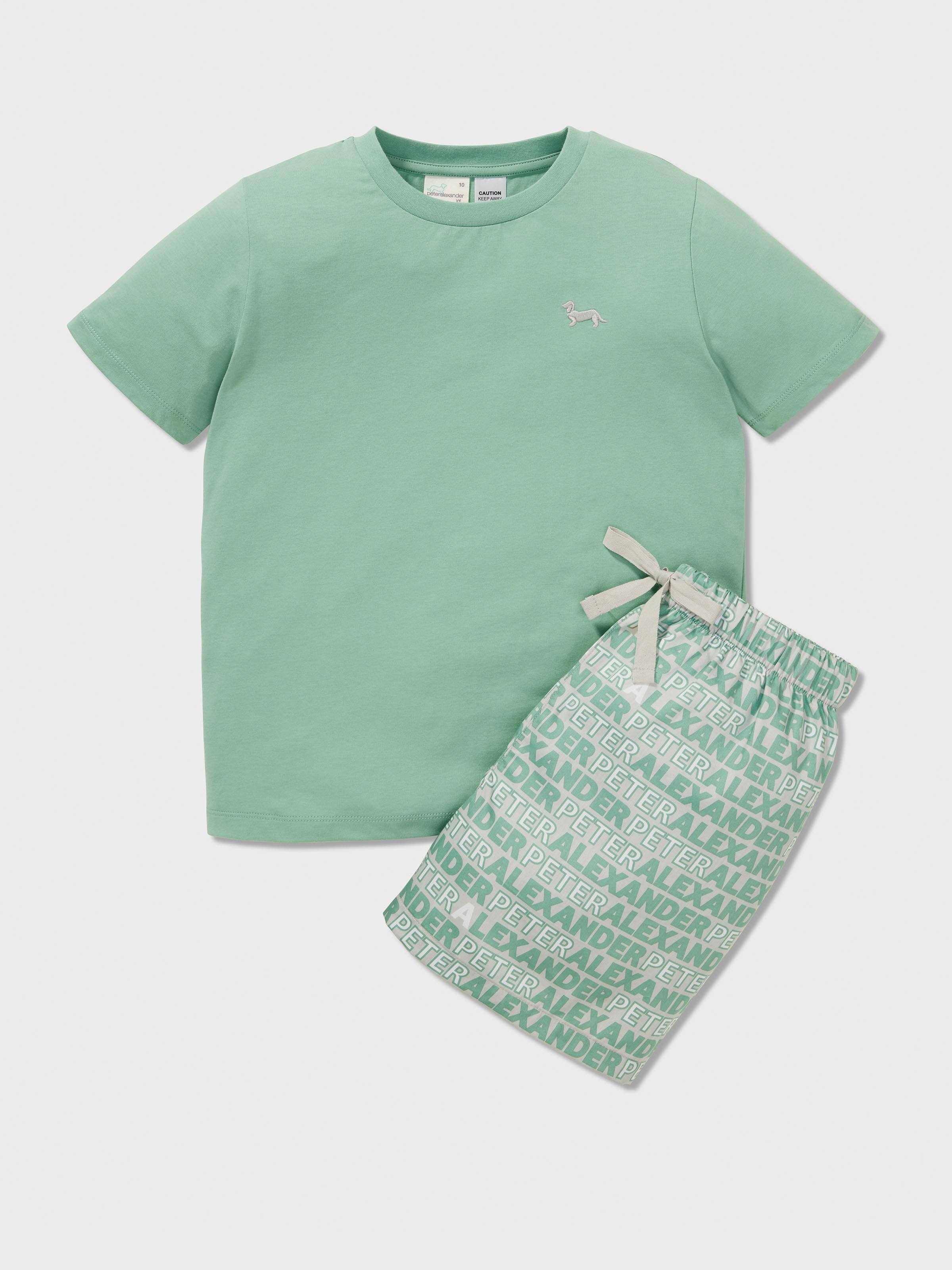Boys P.A. Logo Short Pj Set