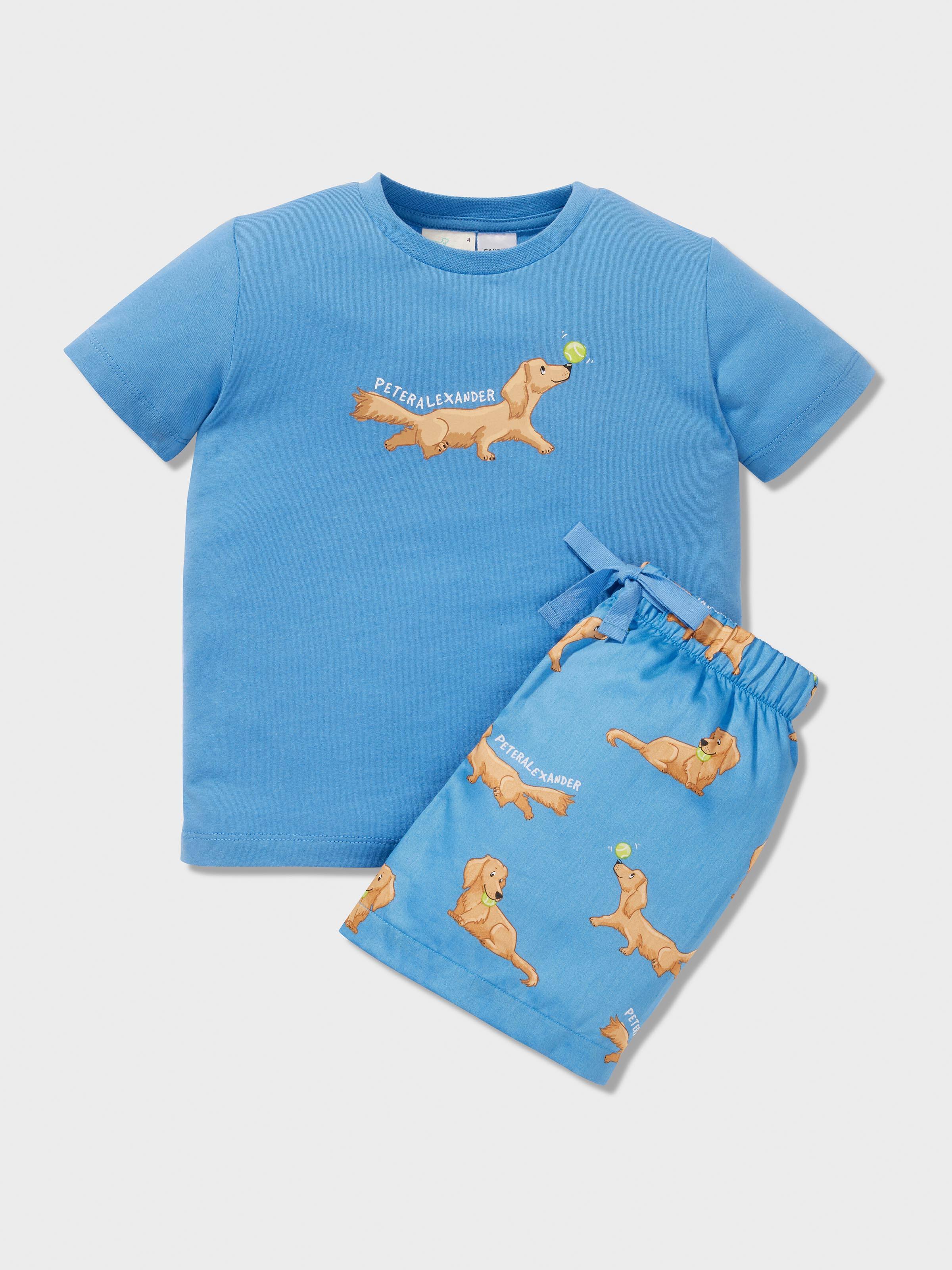 Boys Blue Penny Short Pj Set