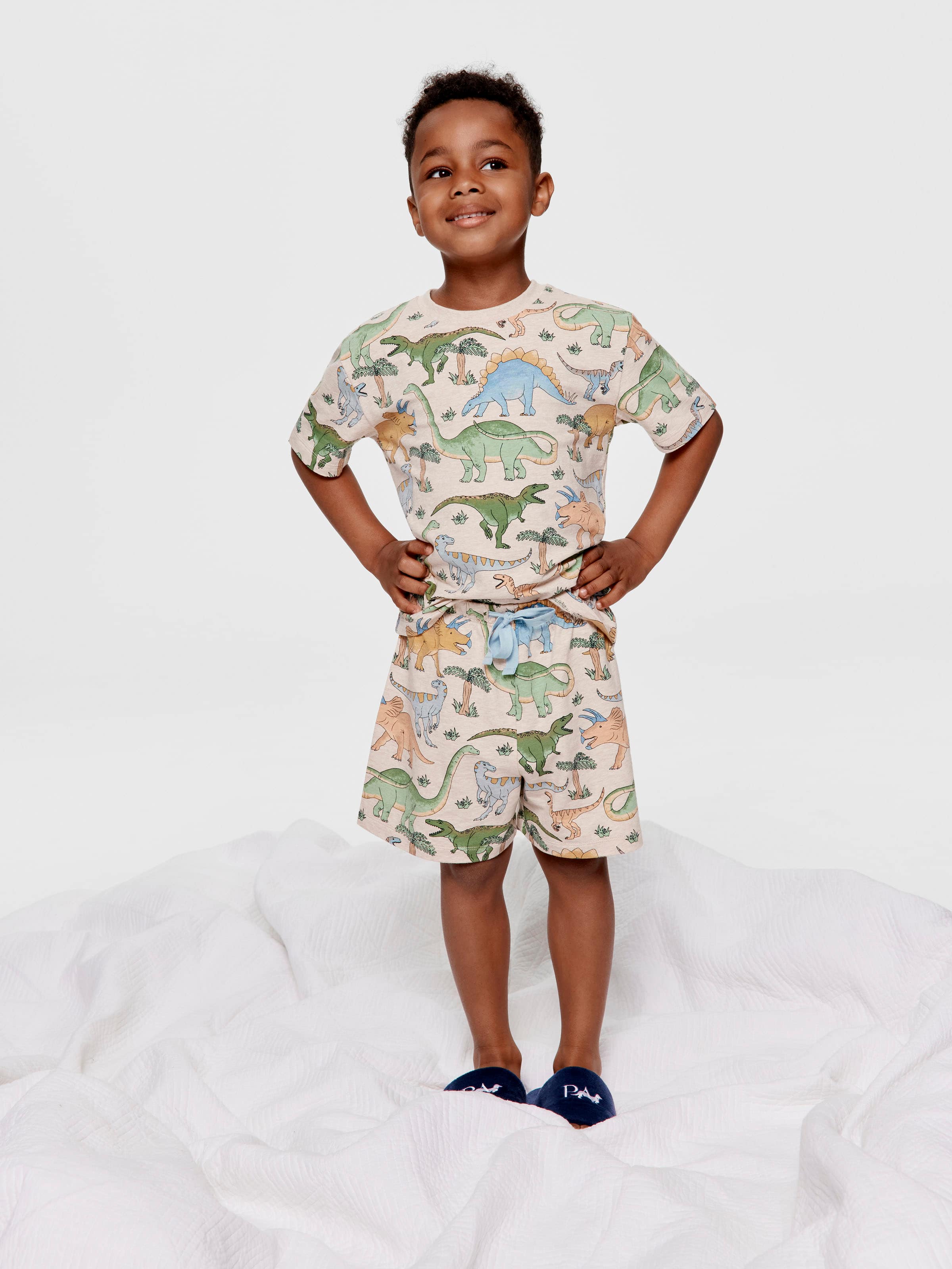 Jnr Boys Dino Roar Short Pj Set