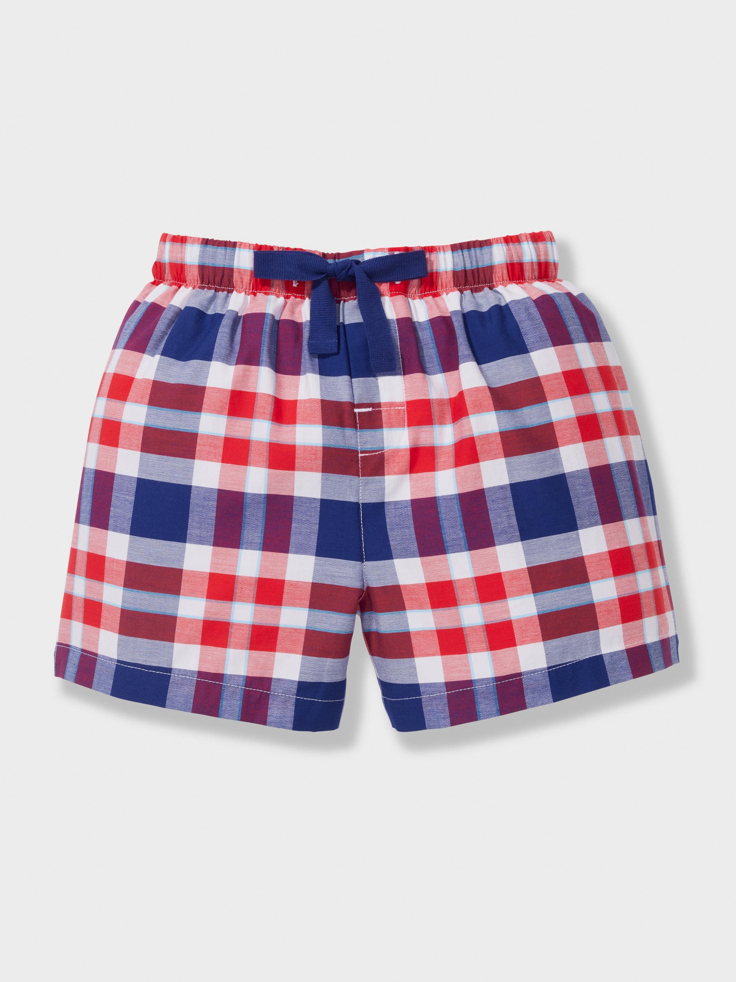 Jnr Boys 100% Cotton Pizza Check Short Pj Set