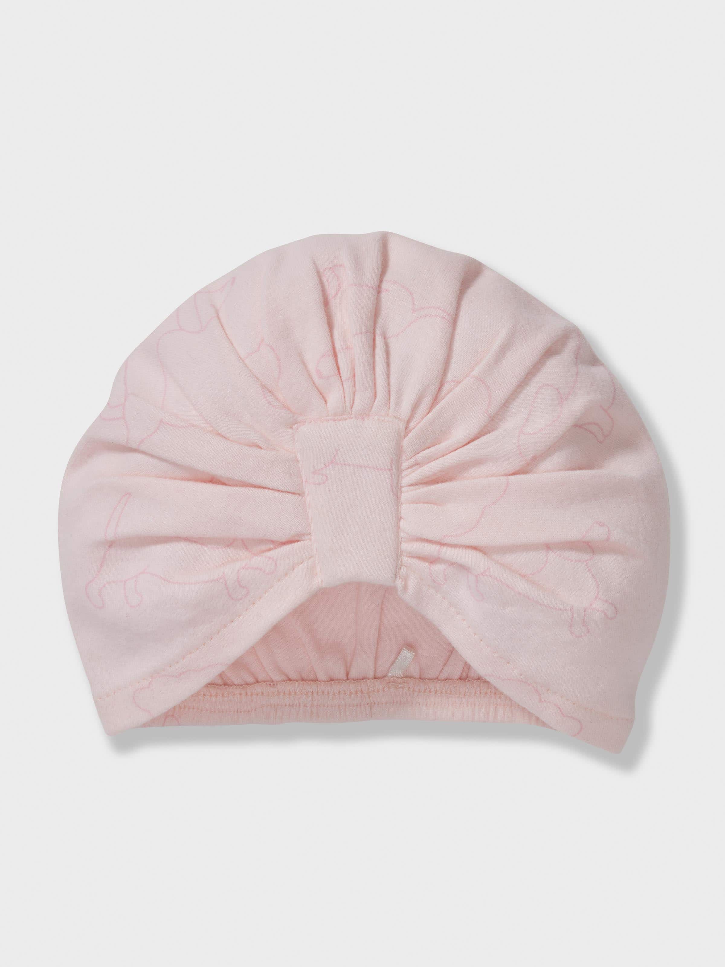 Baby Organics Pink Penny Print Hat