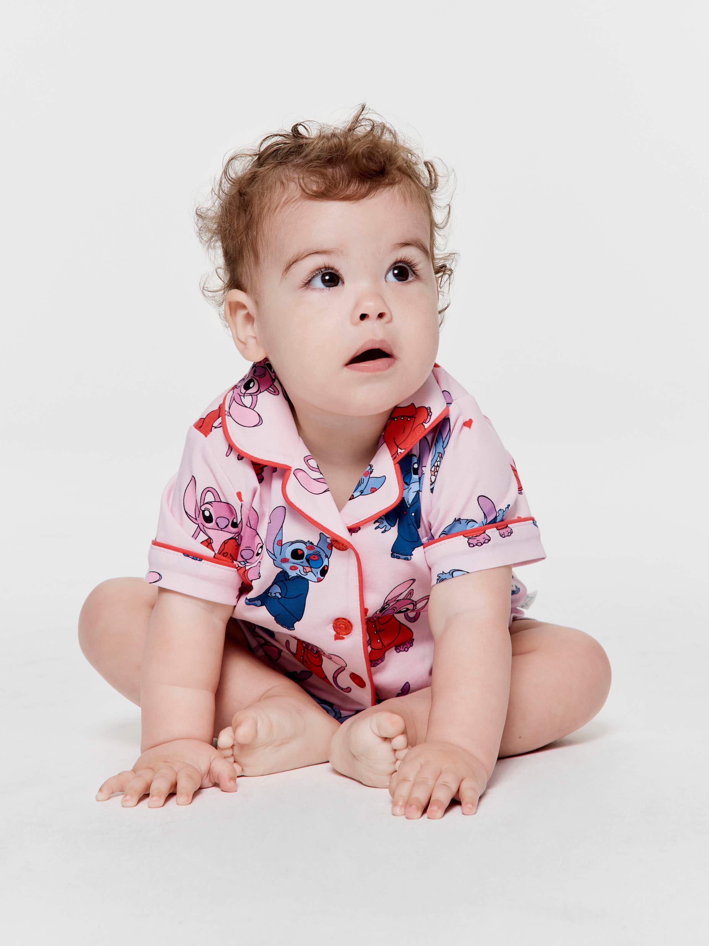 Baby Girls Disney Lilo & Stitch Classic Shortie Pj Set