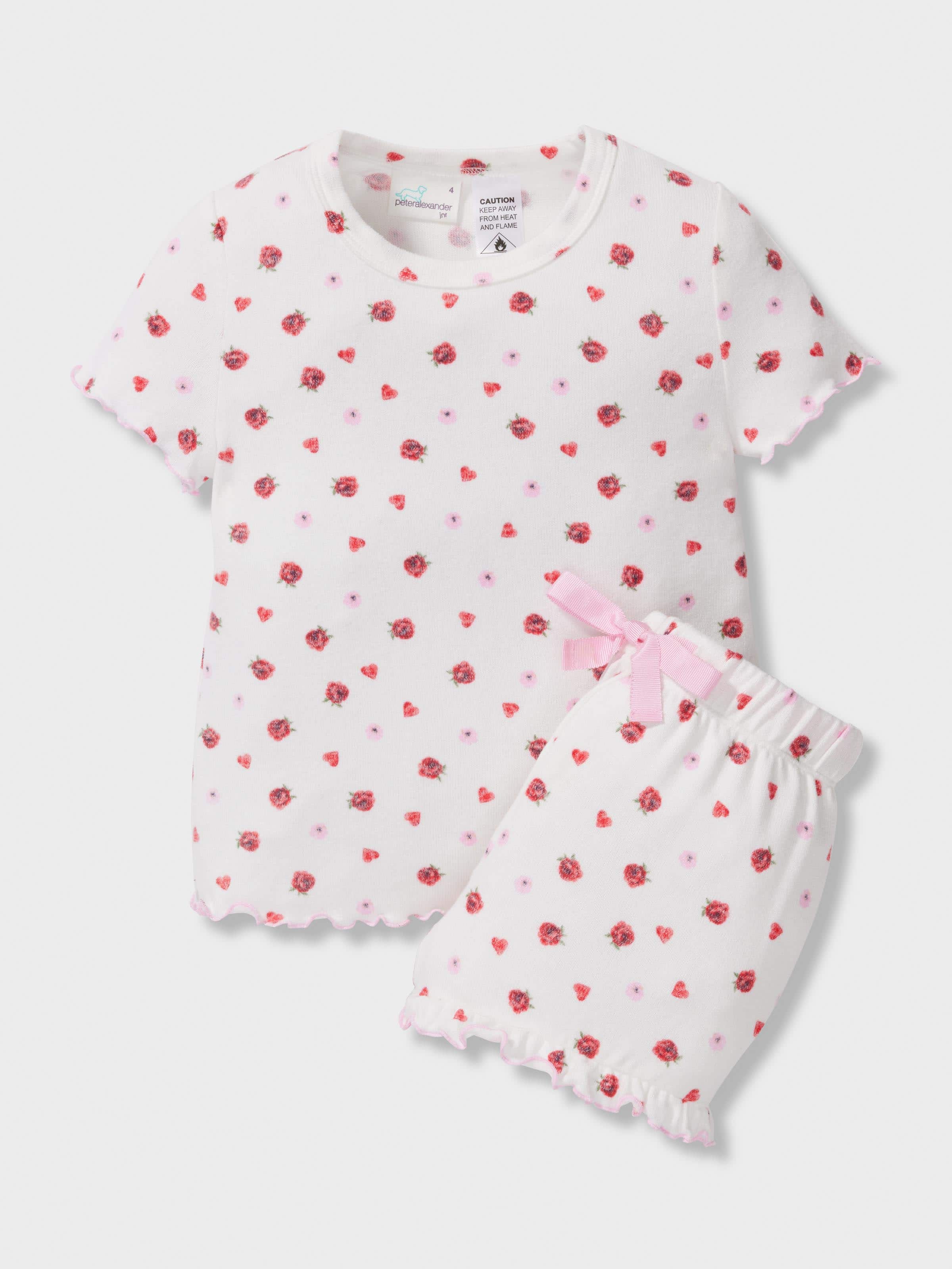 Girls Ditsy Floral Short Pj Set
