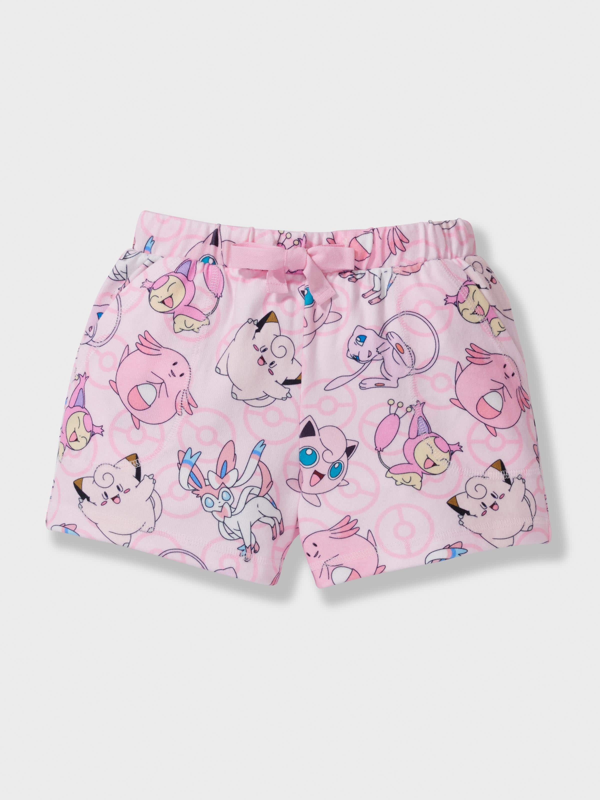 Jnr Girls Pokemon Plush Short Pj Set