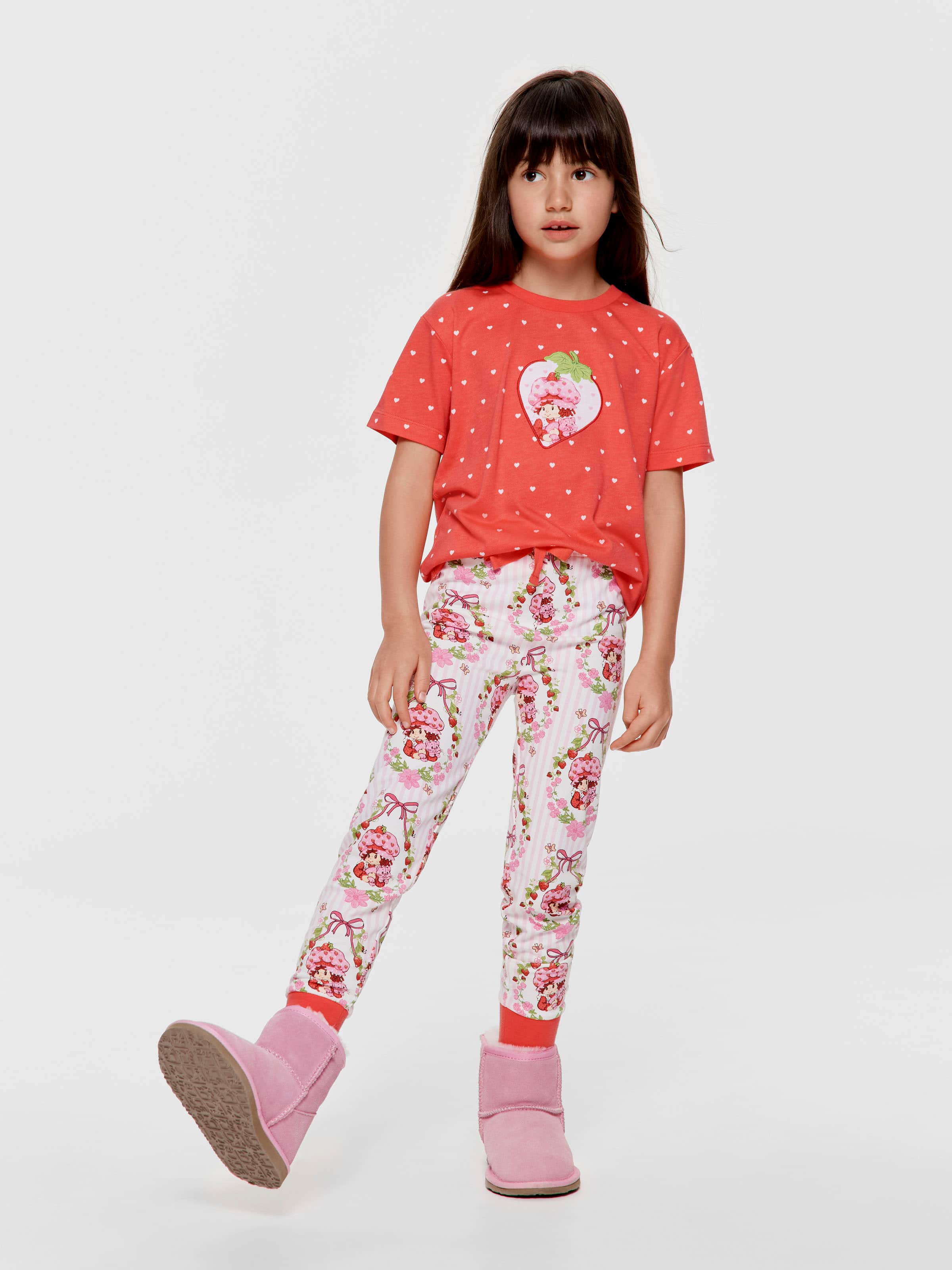 Jnr Girls Strawberry Shortcake Long Pj Set
