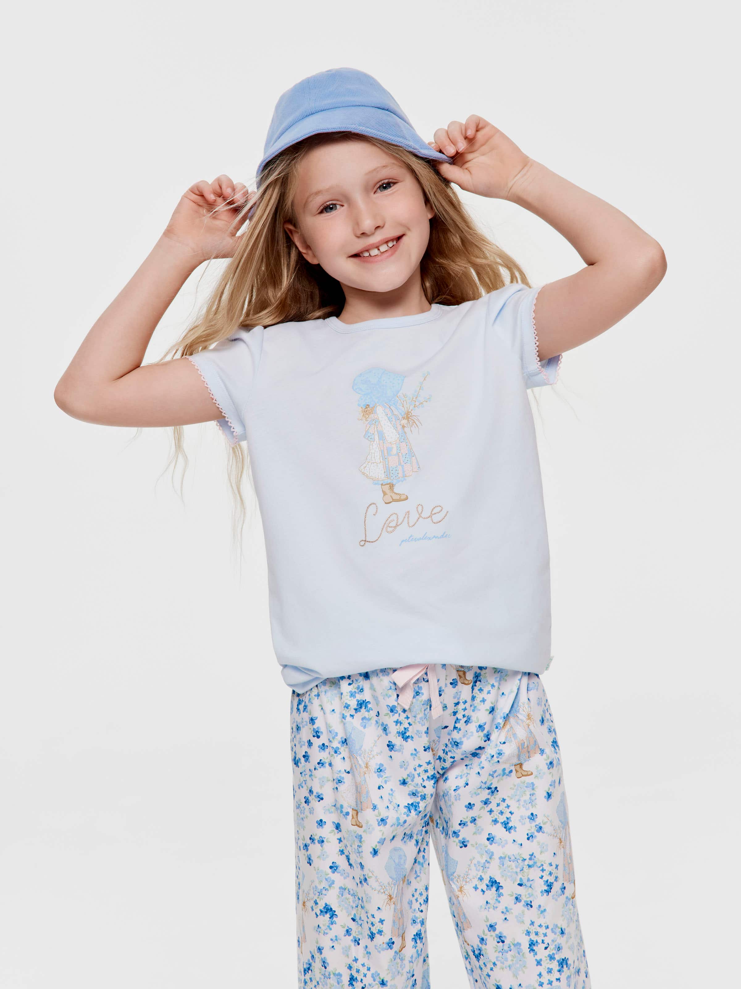 Girls Holly Hobbie 100% Cotton Long Pj Set