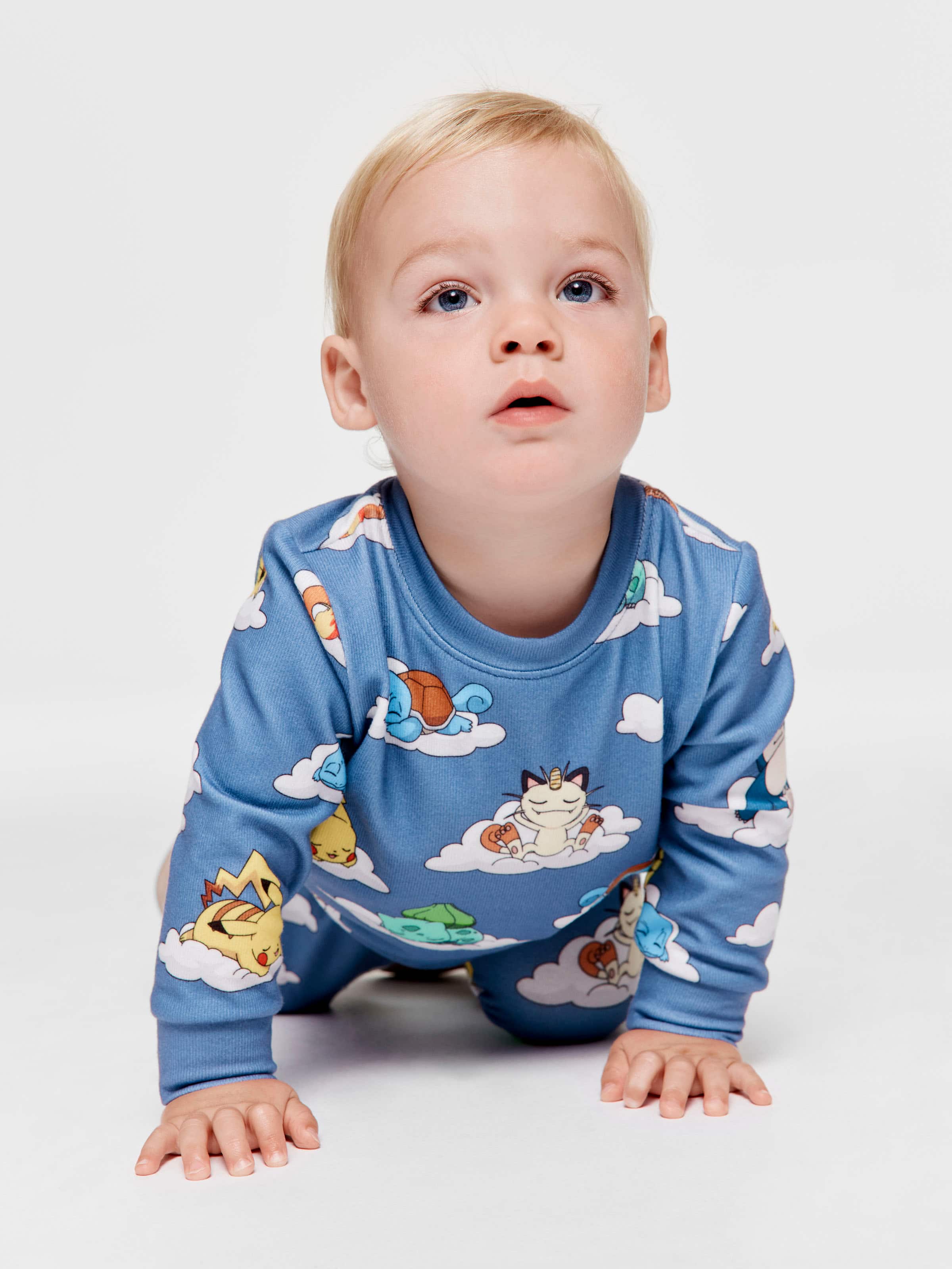 Baby Sleeping Pokemon Plush Long Pj Set