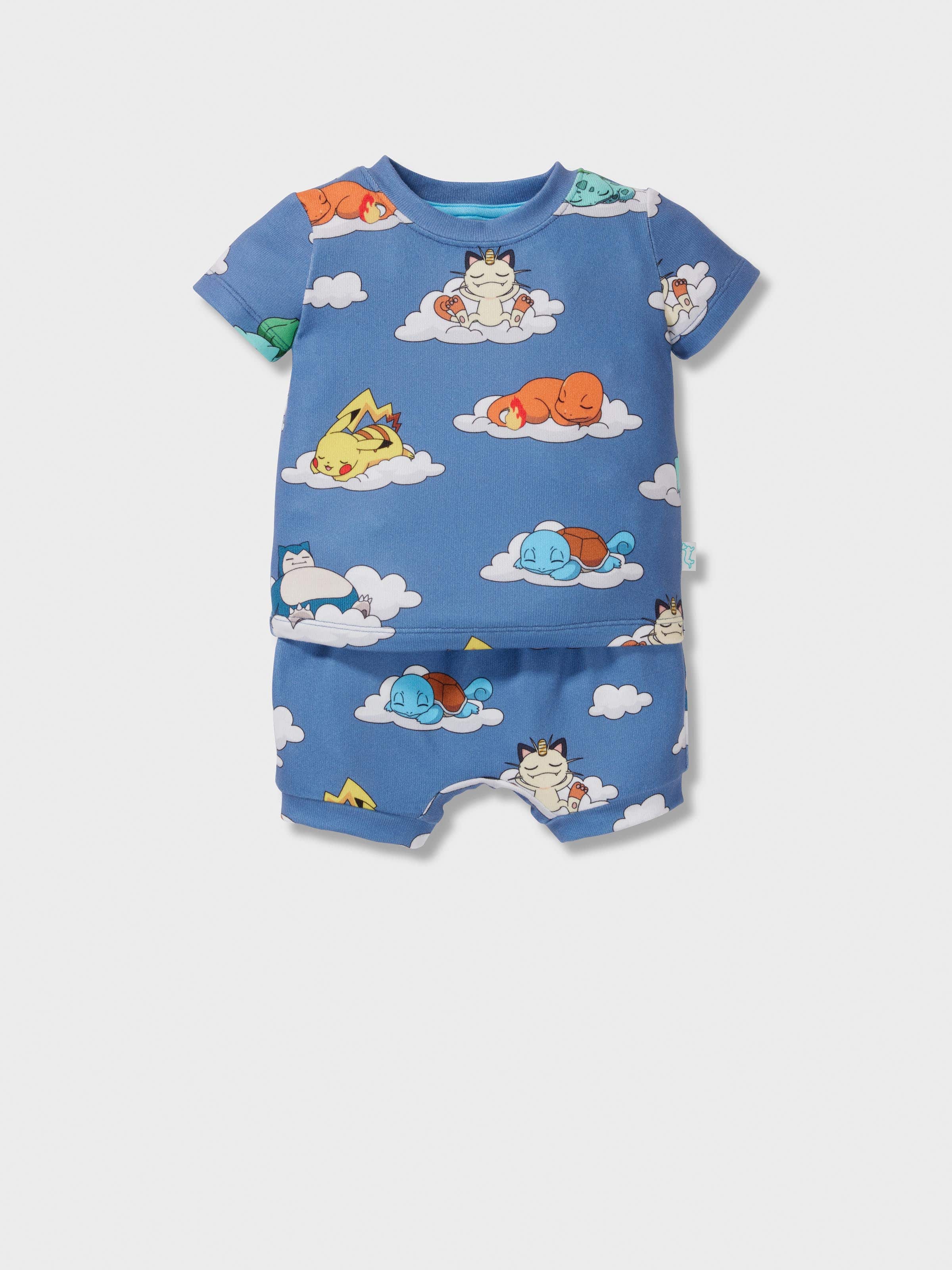 Baby Sleeping Pokemon Plush Short Pj Set