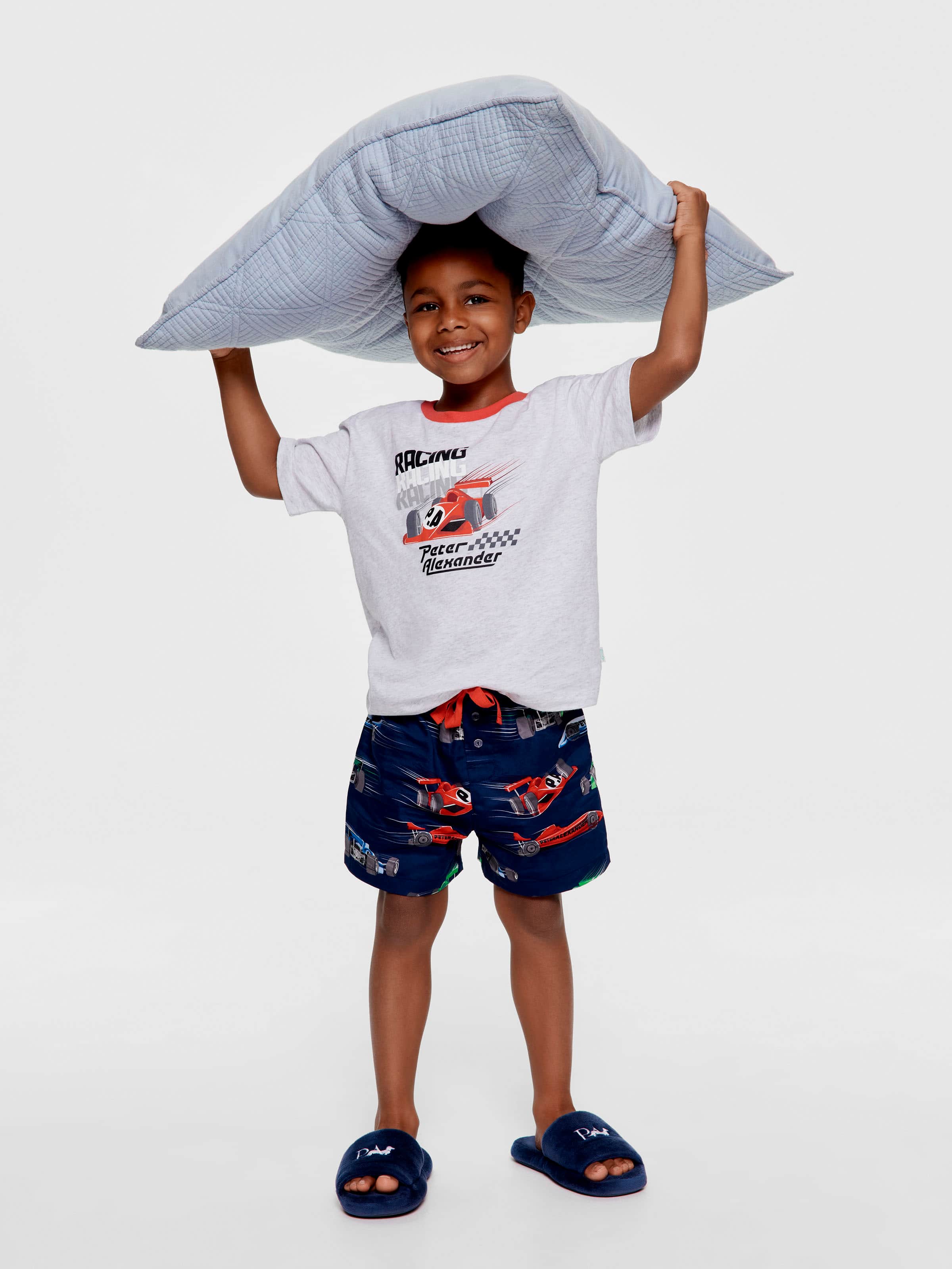 Jnr Boys Racing 100% Cotton Short Pj Set