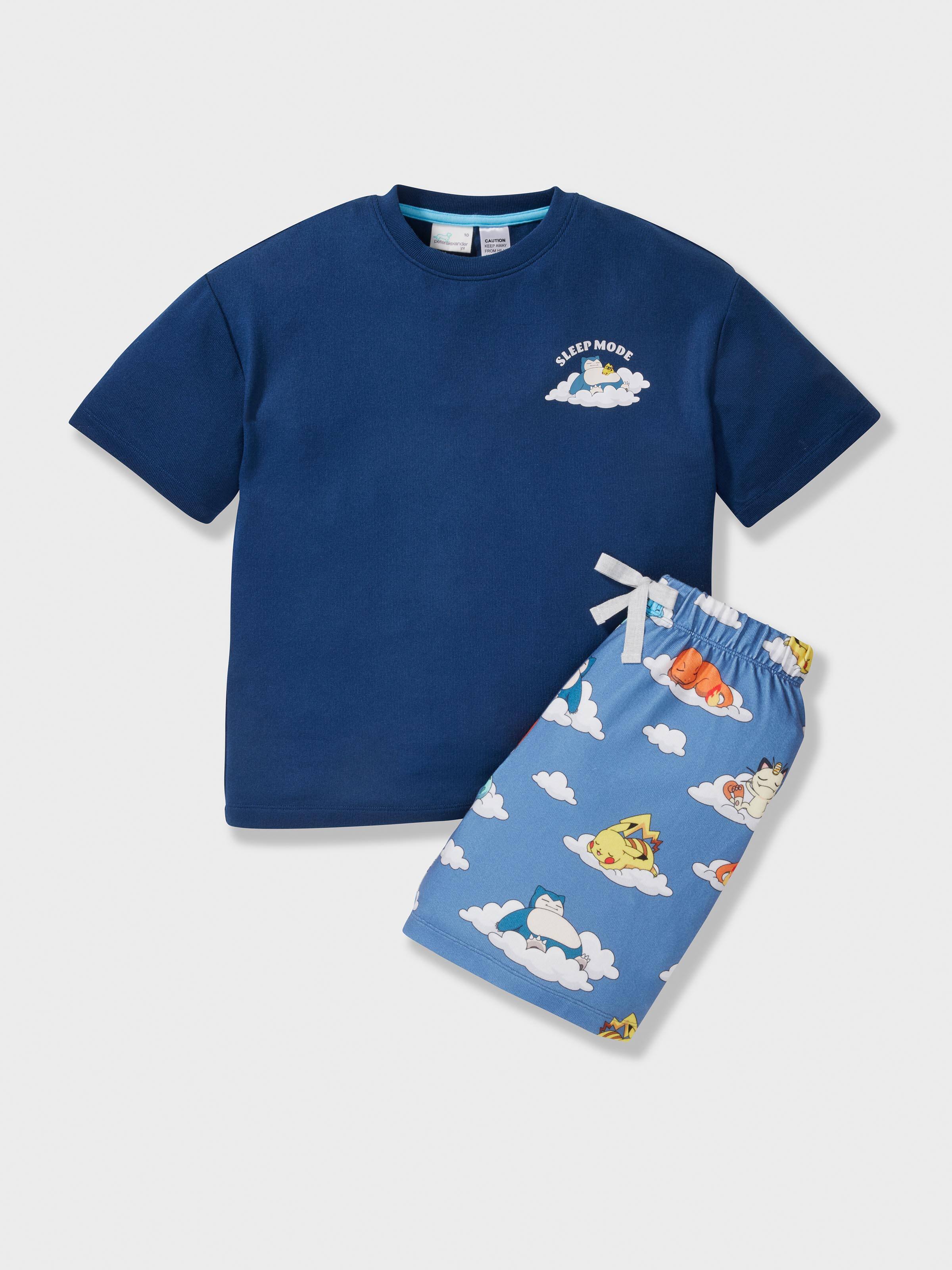Kids Sleeping Pokemon Plush Short Pj Set
