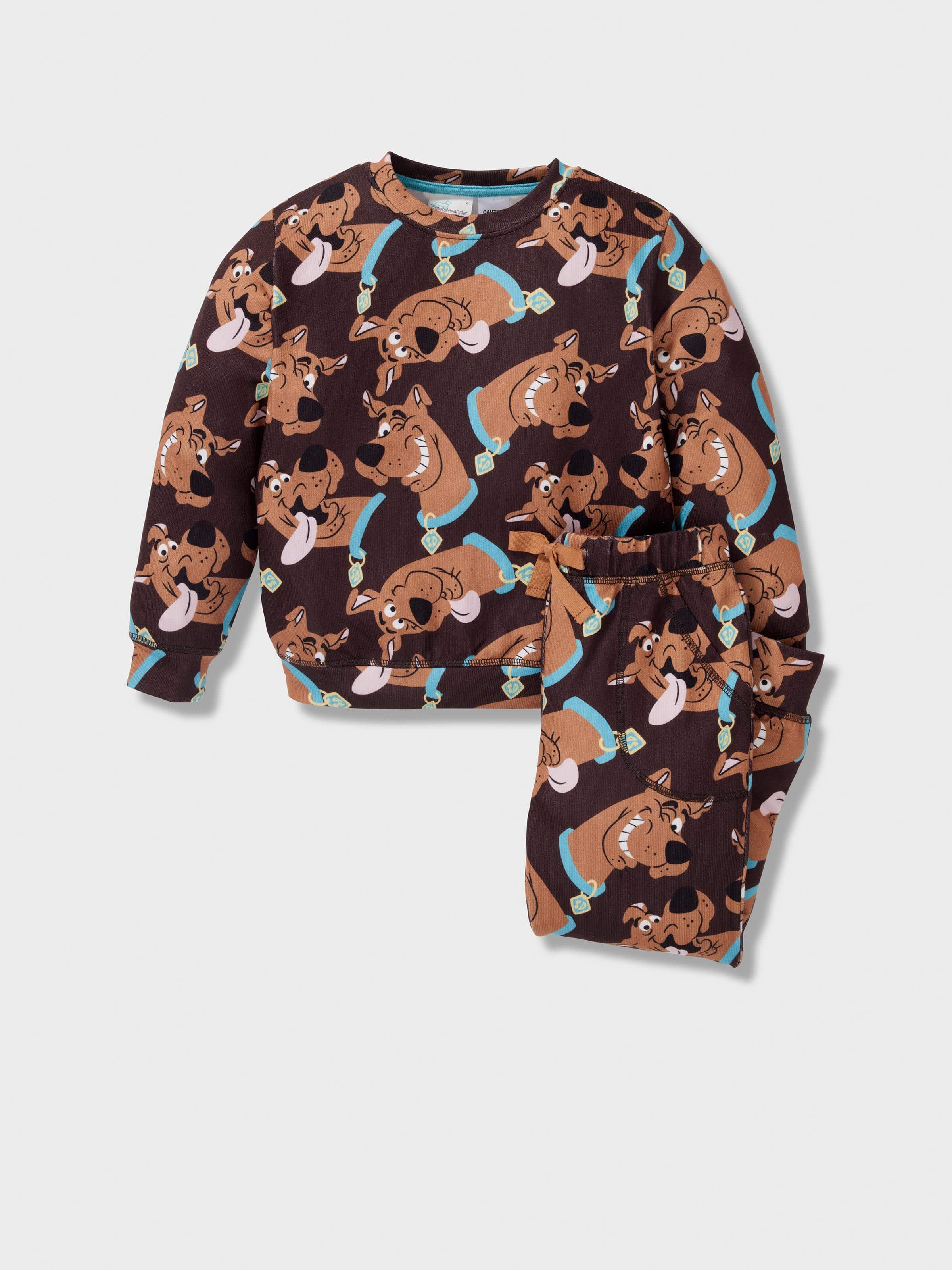 Jnr Kids Scooby-Doo Plush Long Pj Set