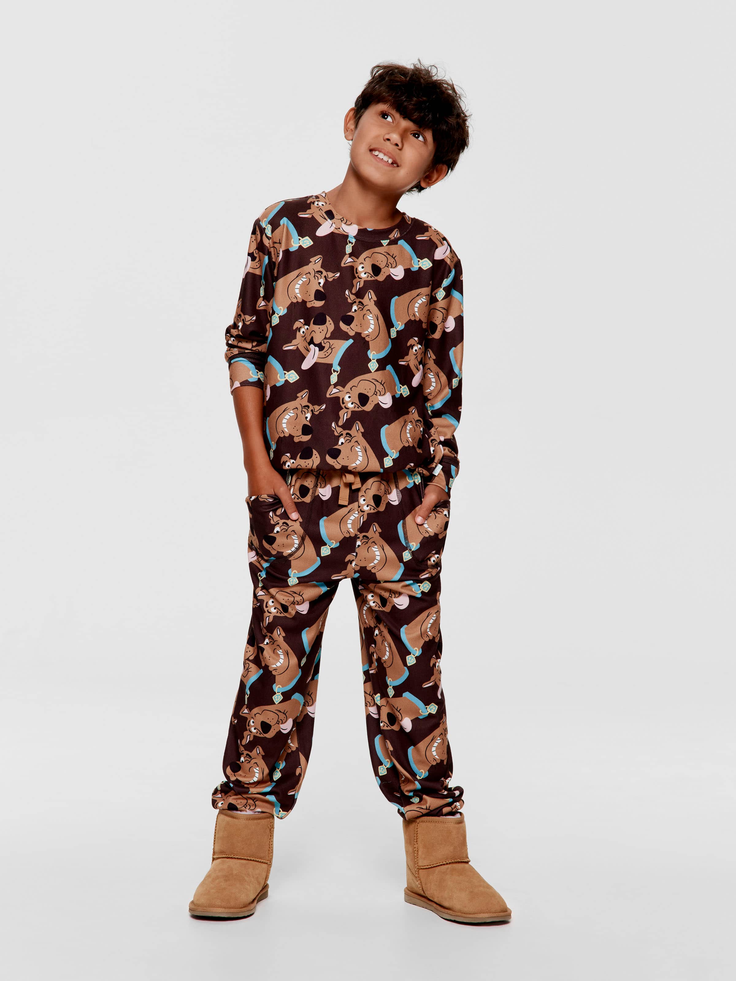 Kids Scooby-Doo Plush Long Pj Set