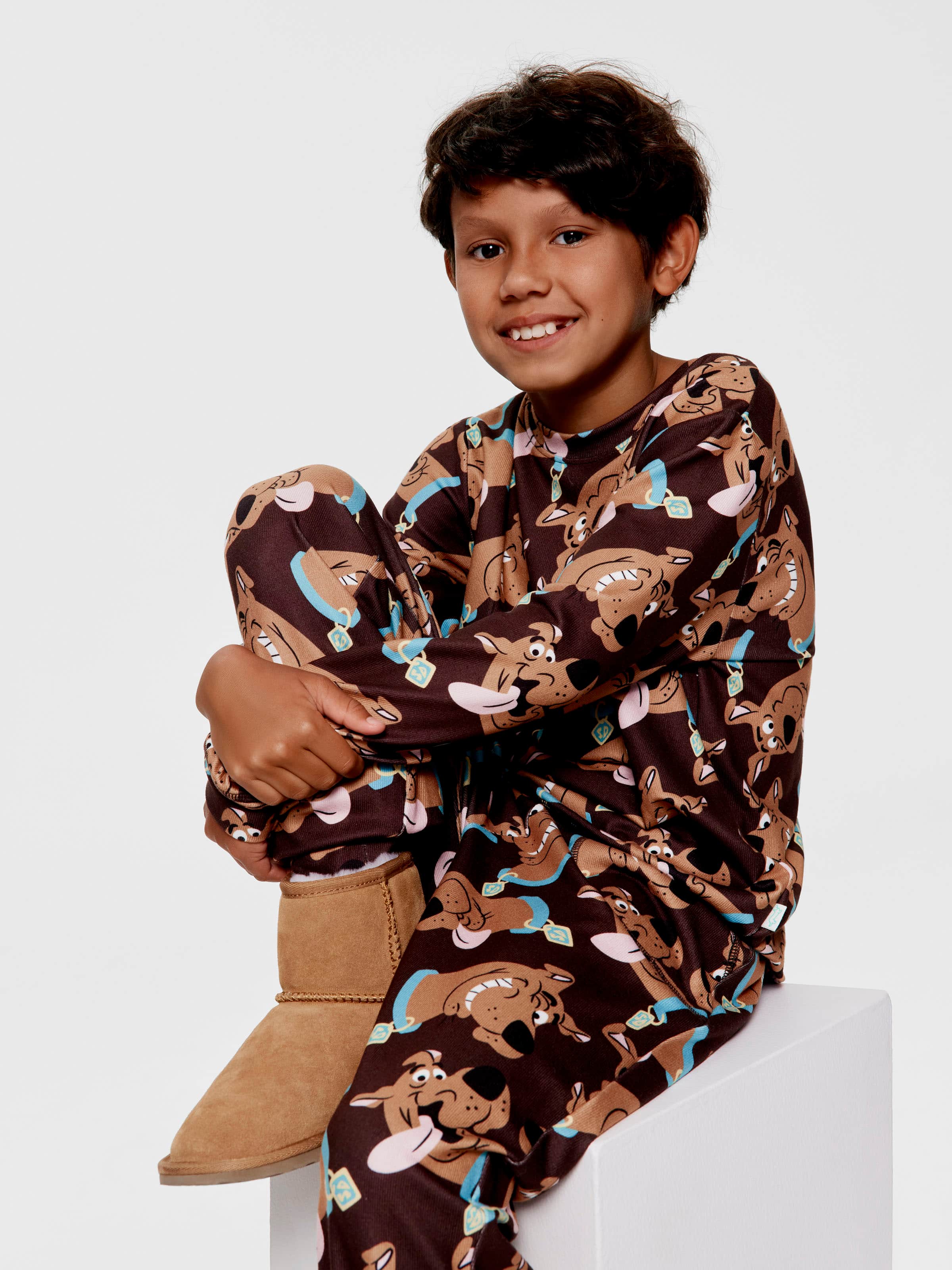 Kids Scooby-Doo Plush Long Pj Set