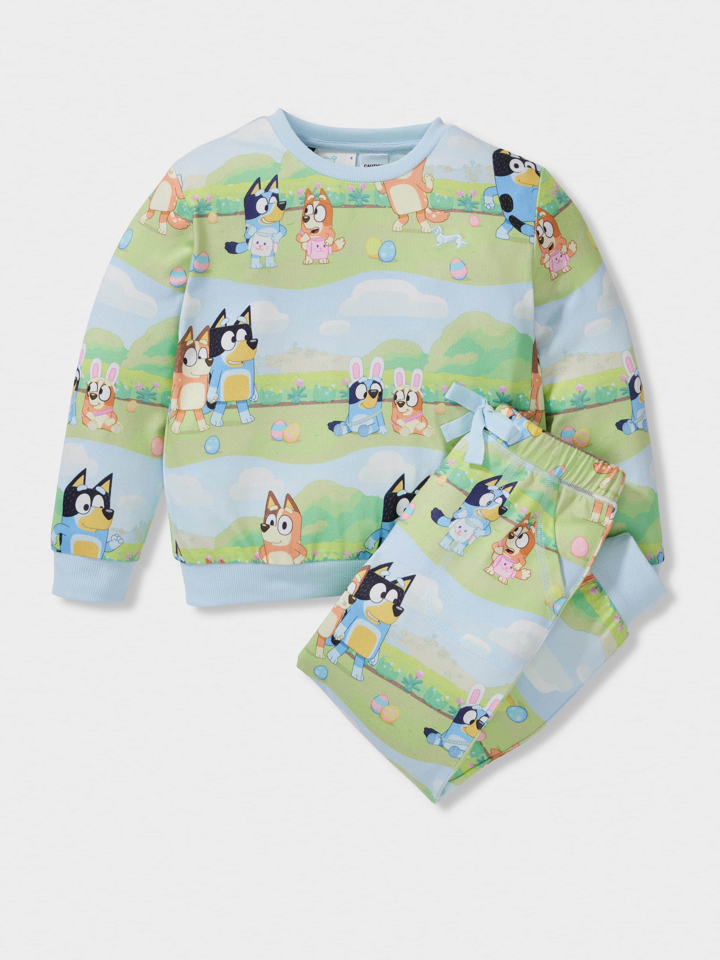 Kids Bluey Plush Long Pj Set