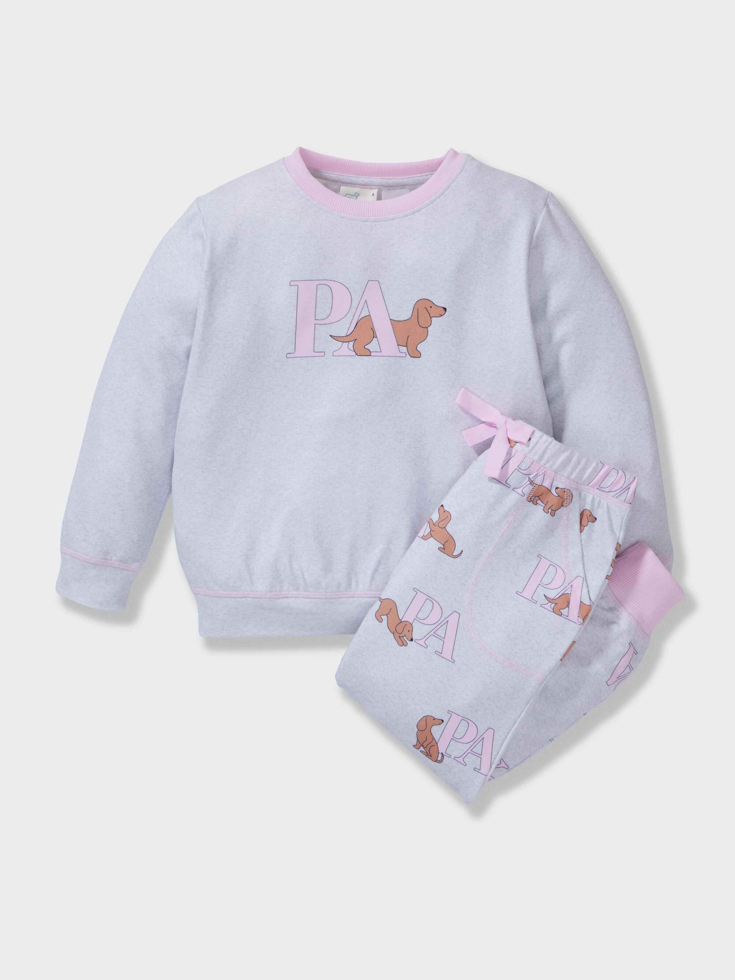 Girls P.A. Logo Plush Long Pj Set