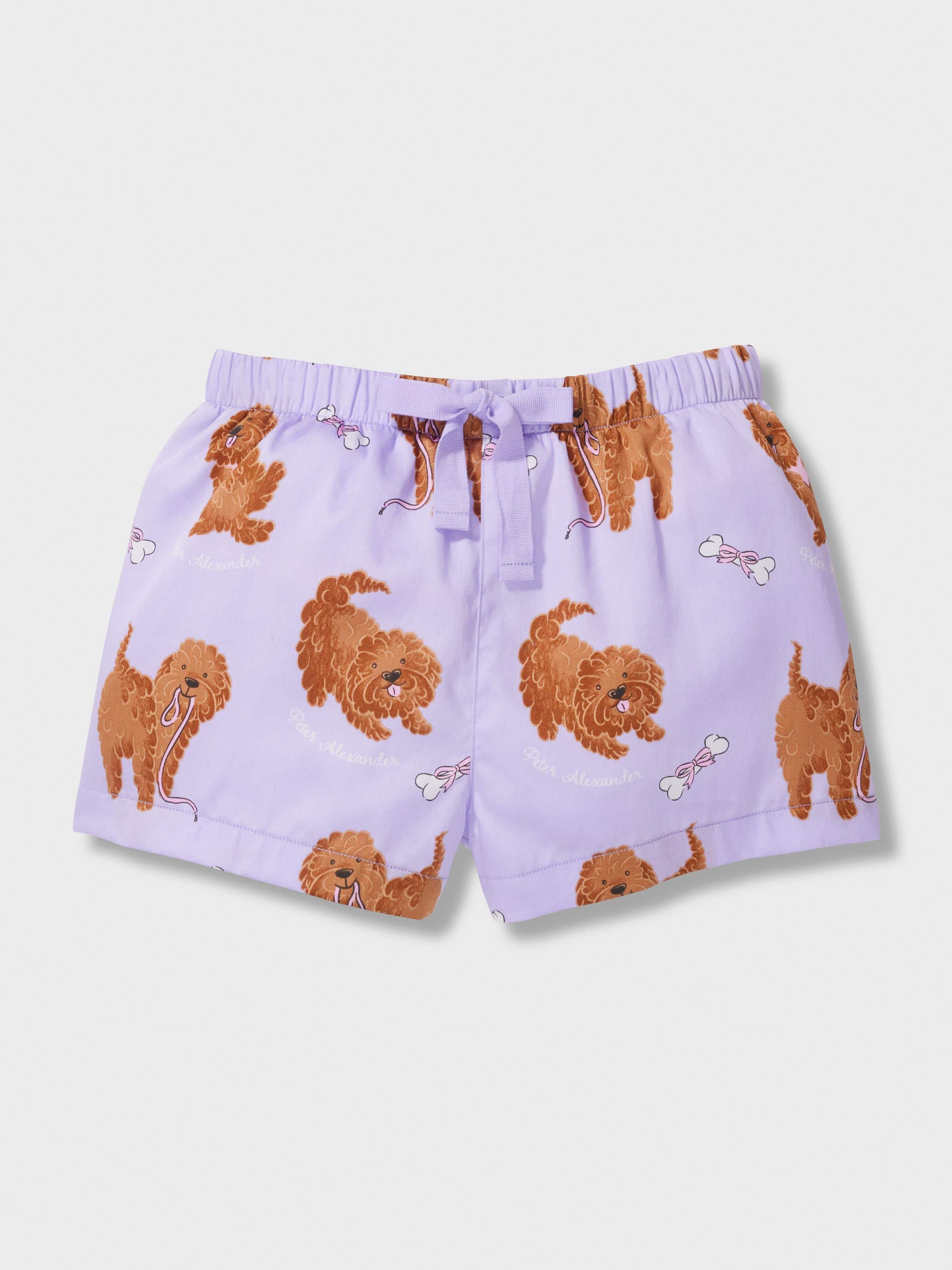 Jnr Girls Cavoodles 100% Cotton Short Pj Set