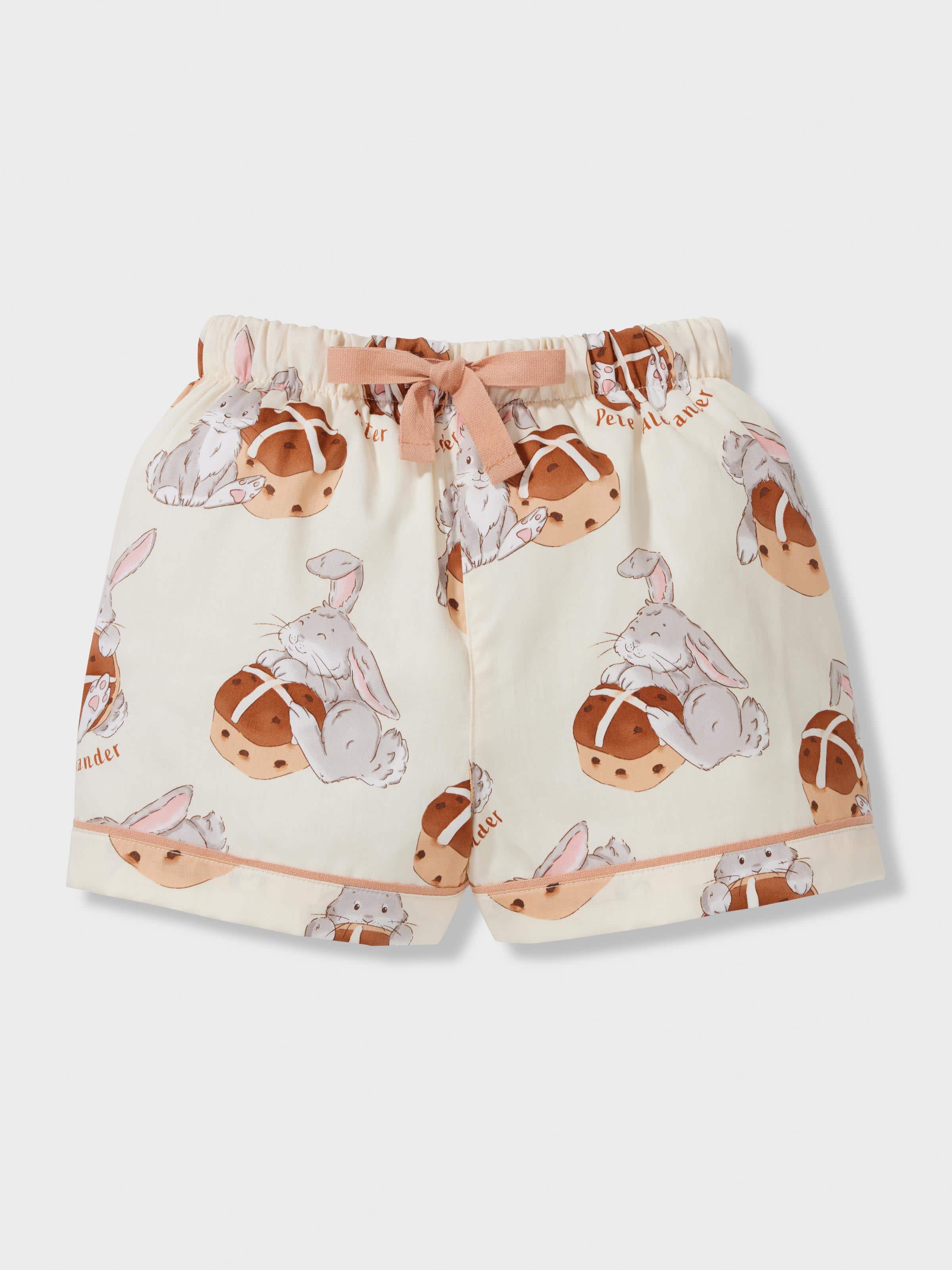 Kids Hot Cross Buns 100% Cotton Short Classic Pj Set