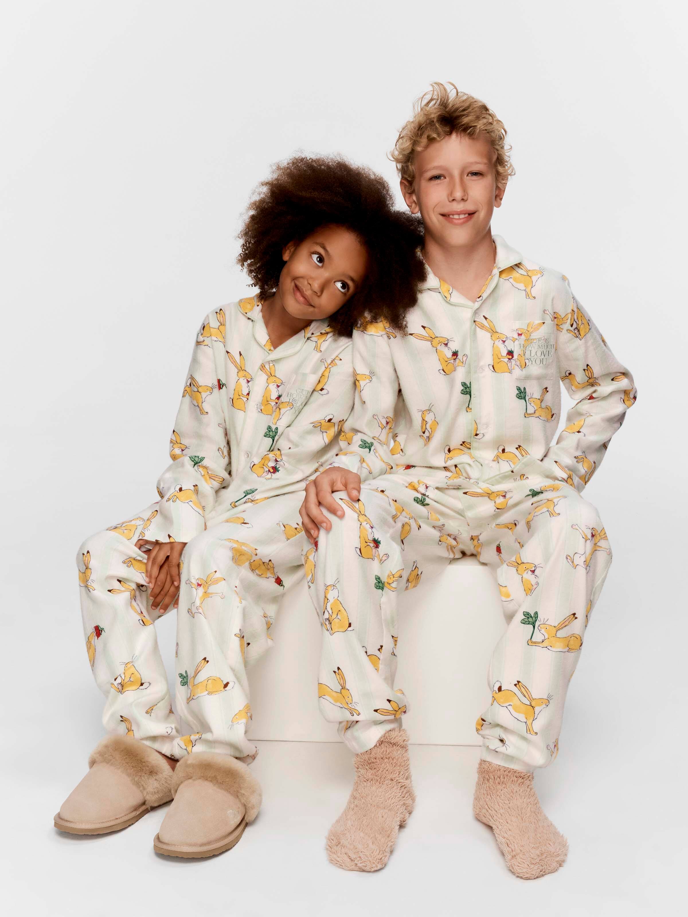 Kids Guess How Much I Love You Bamboo Flannelette Long Classic Pj Set