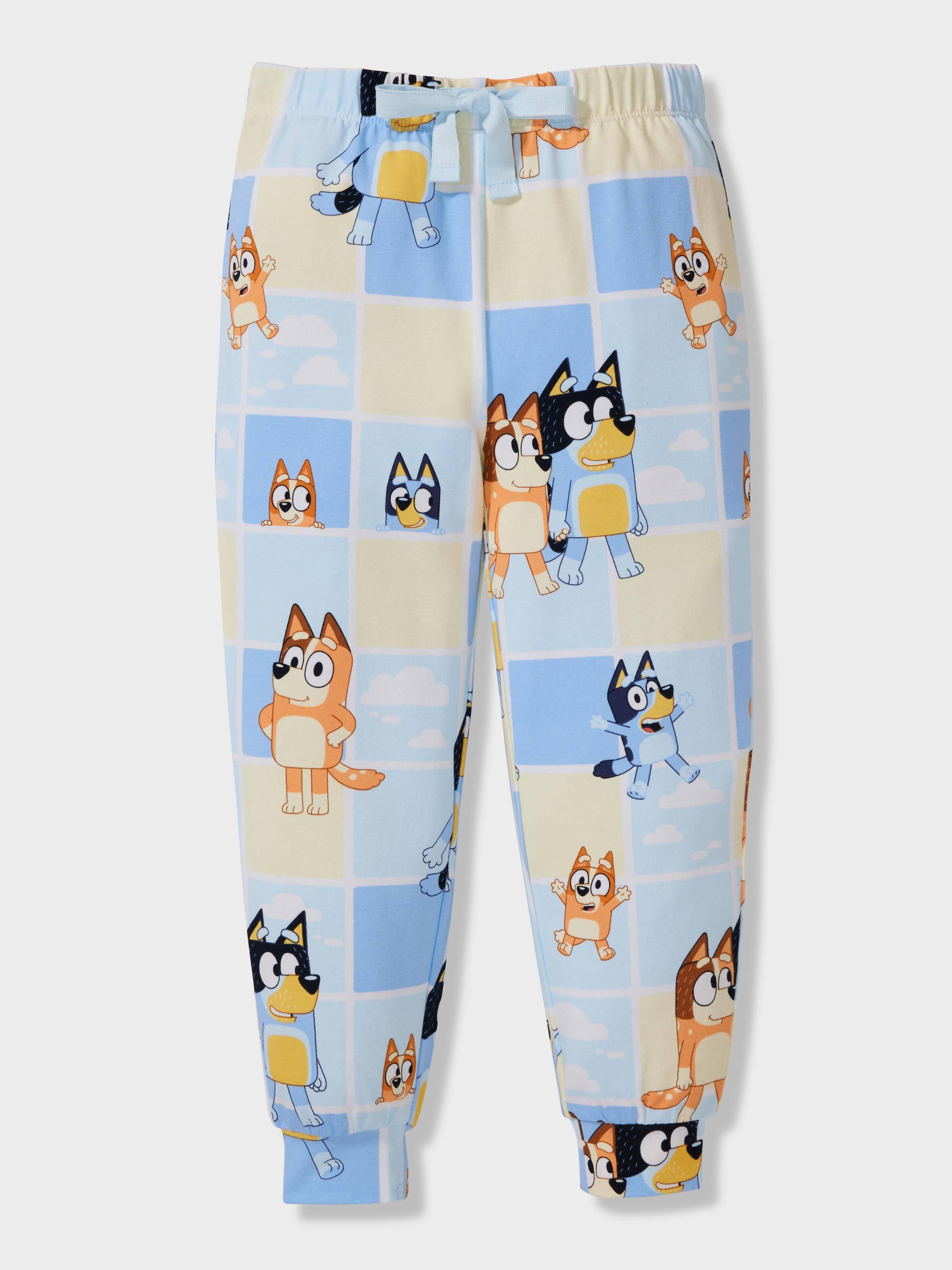 Kids Bluey Check Long Pj Set