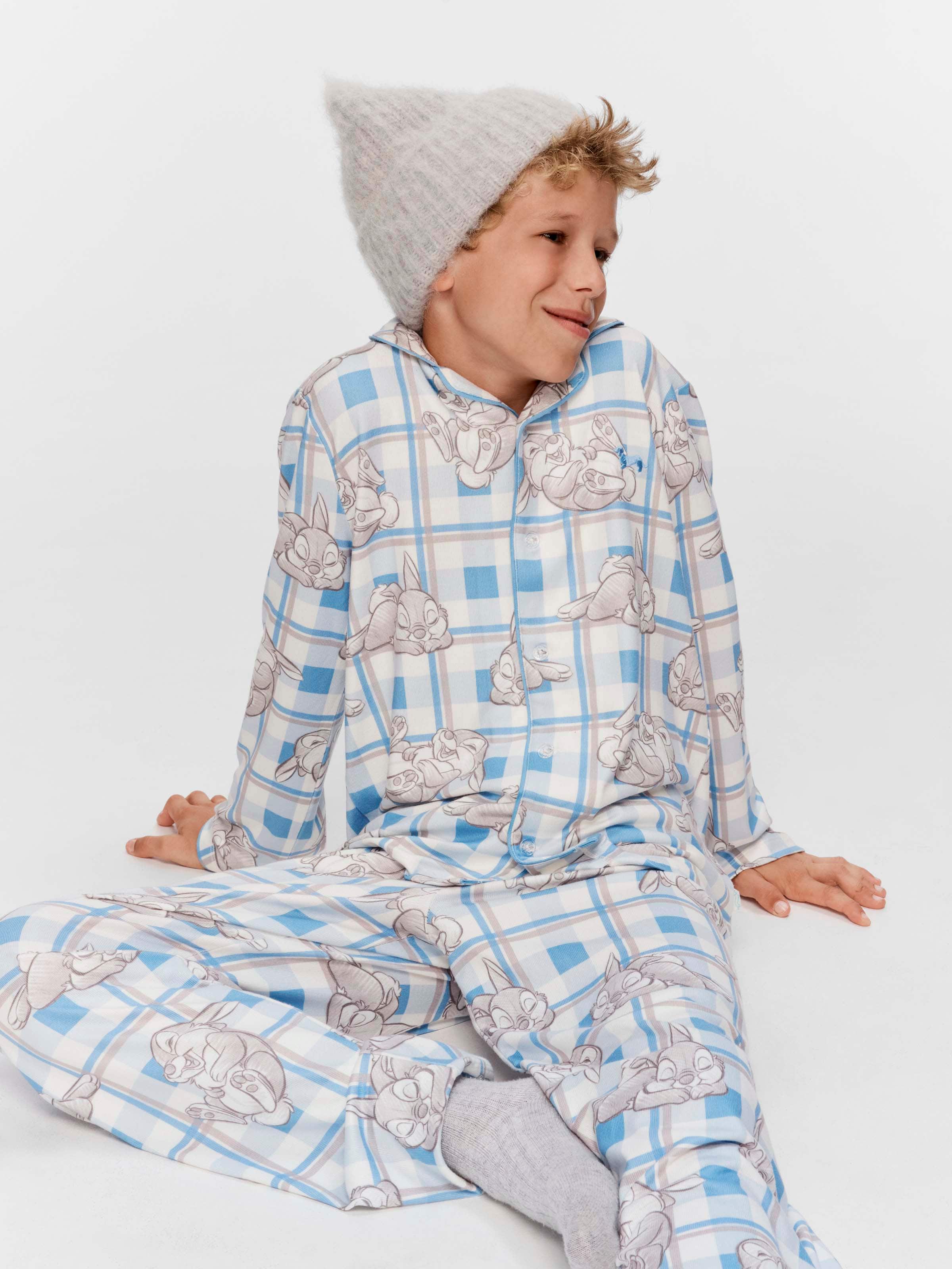 Boys Disney Thumper Plush Long Classic Pj Set
