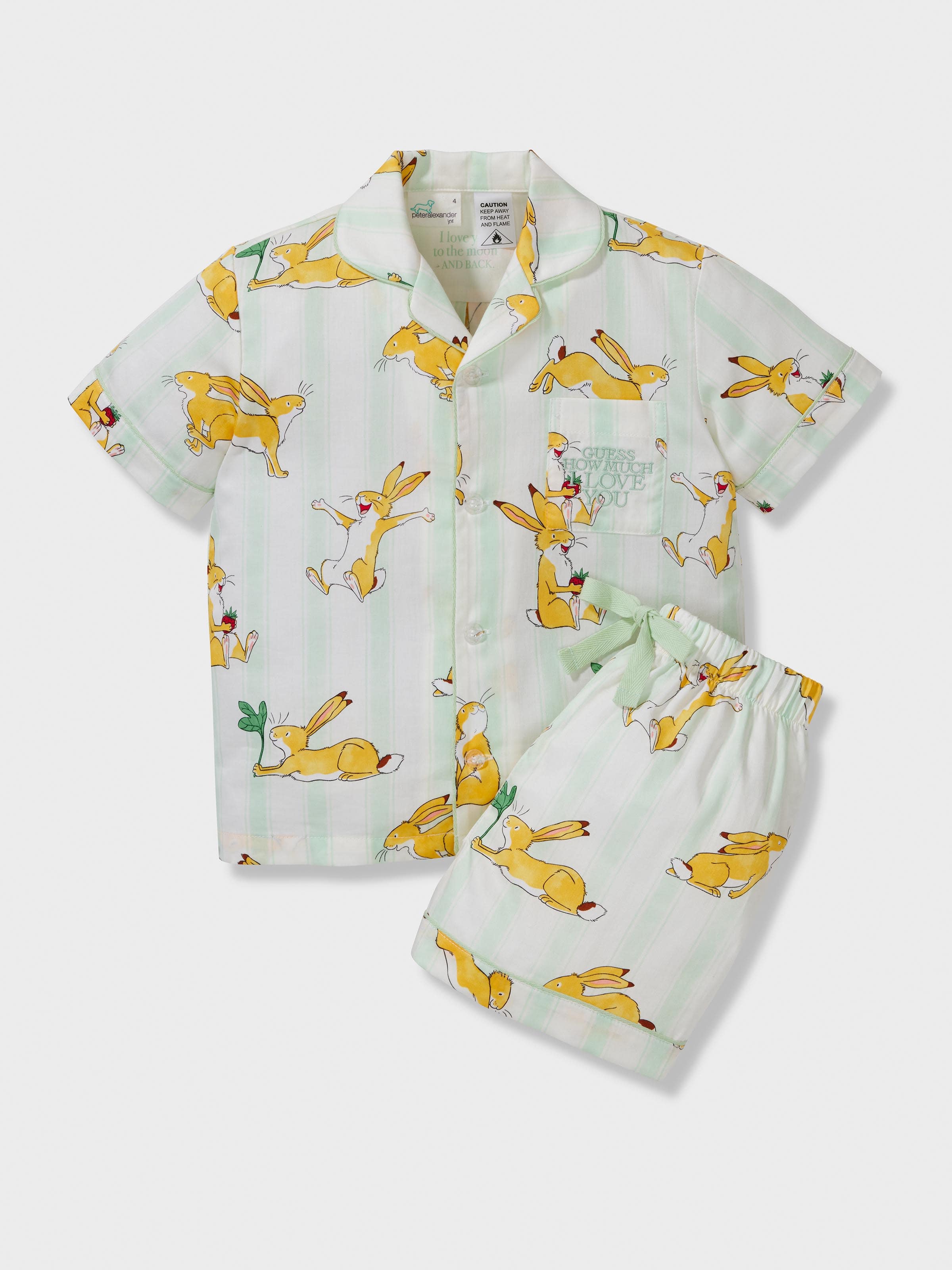 Kids Guess How Much I Love You 100% Cotton Short Classic Pj Set