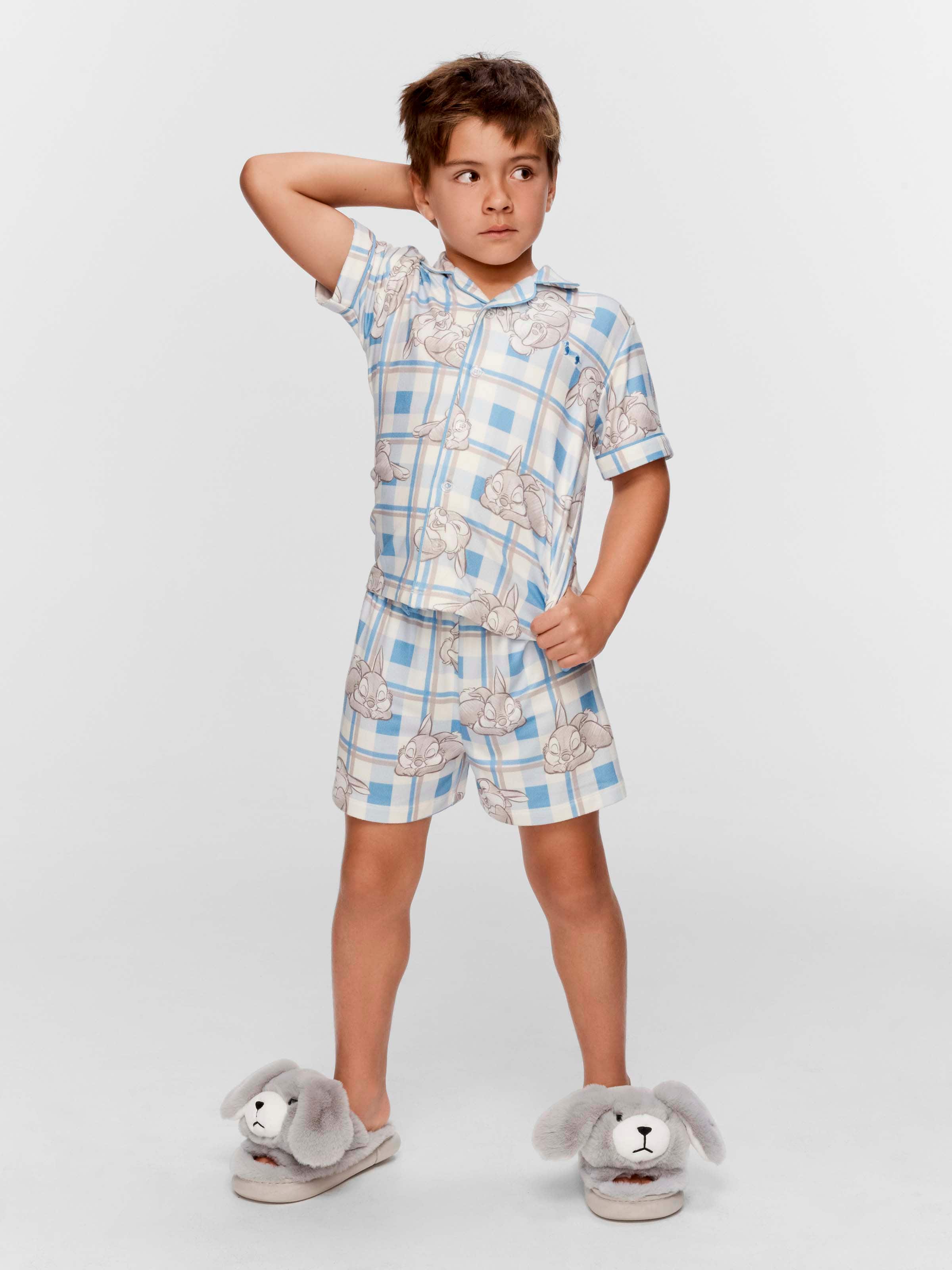 Jnr Boys Disney Thumper Plush Short Classic Pj Set