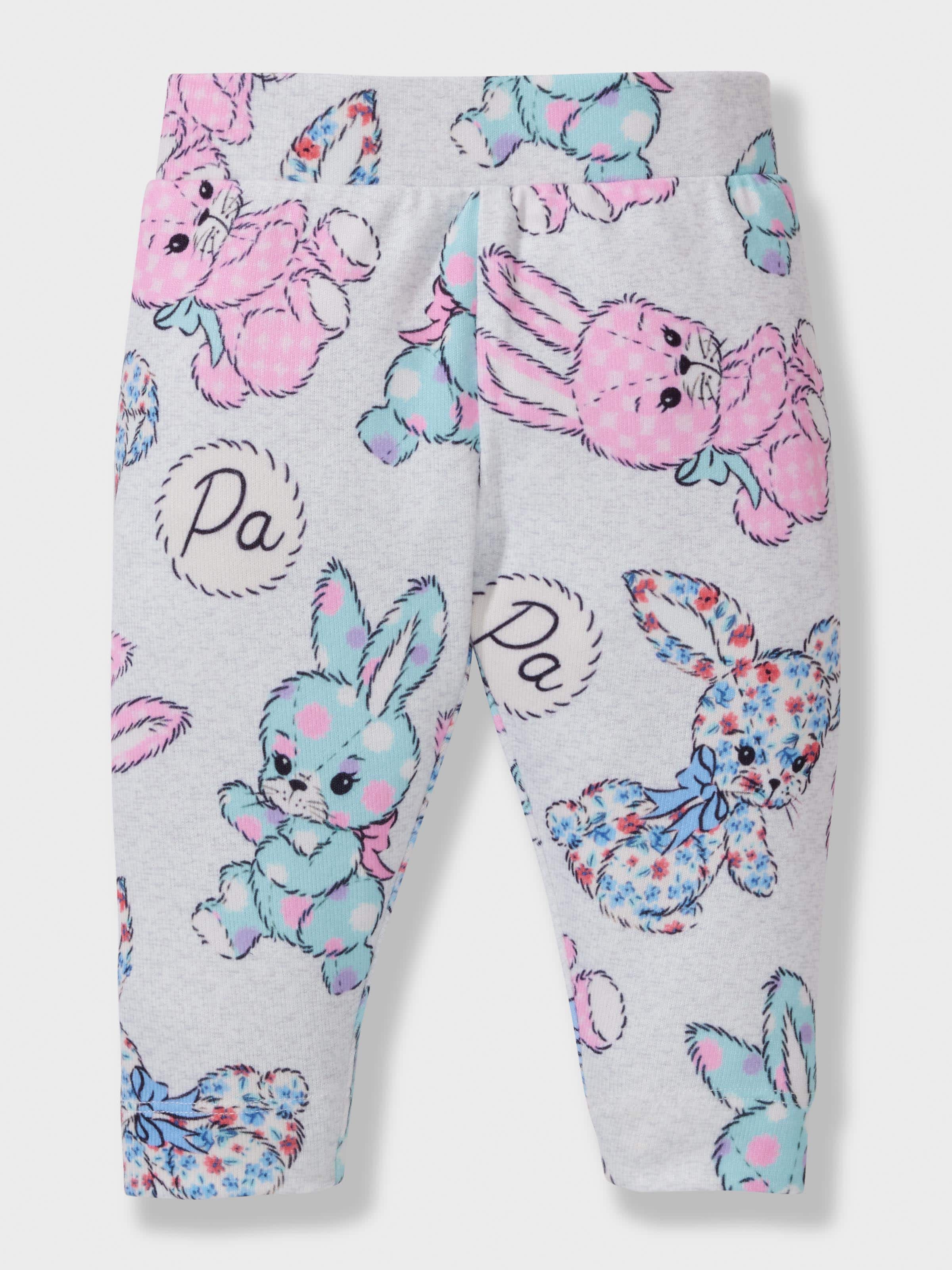 Baby Patchwork Bunny Long Pj Set