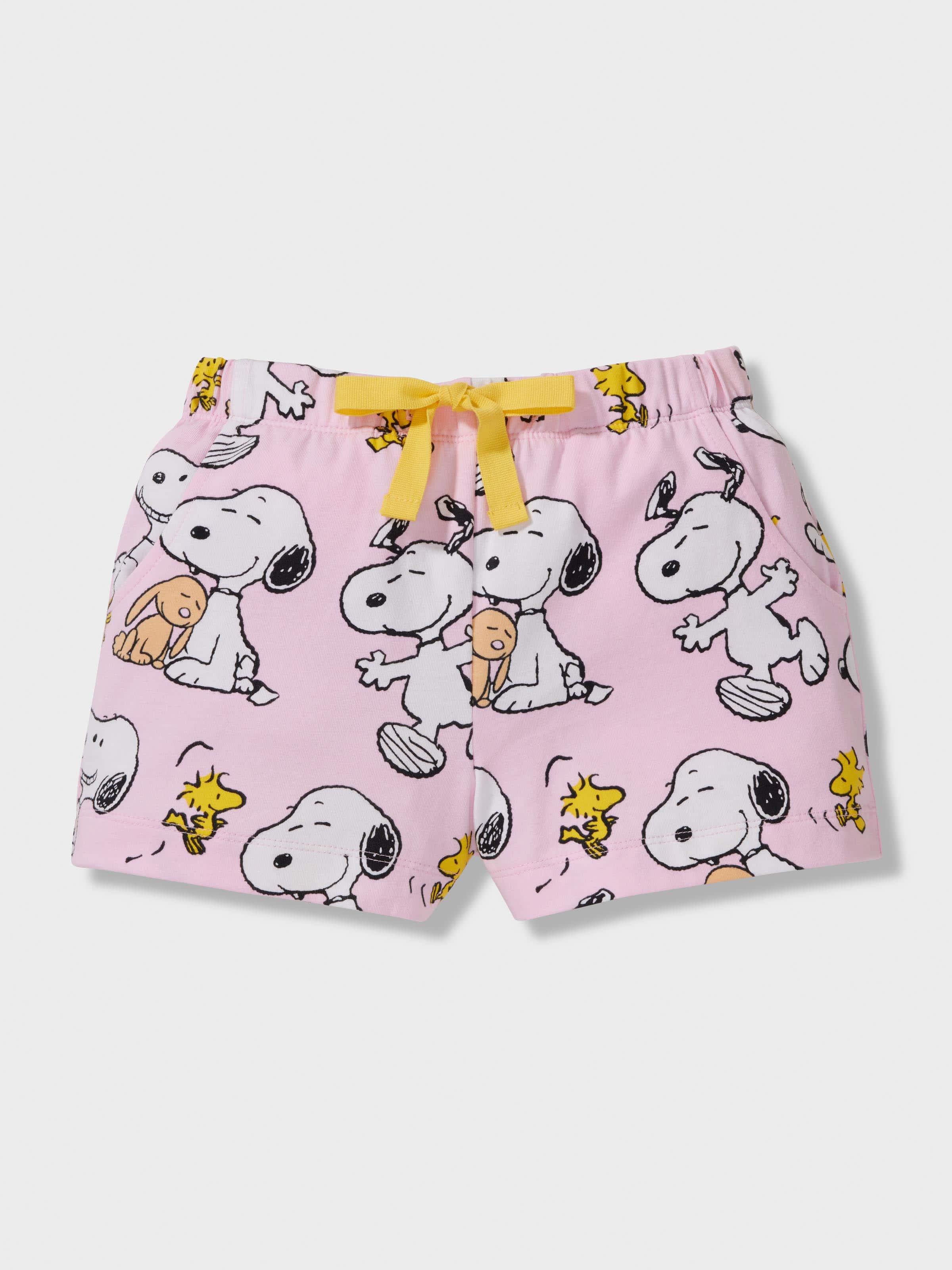 Jnr Girls Snoopy Short Classic Pj Set