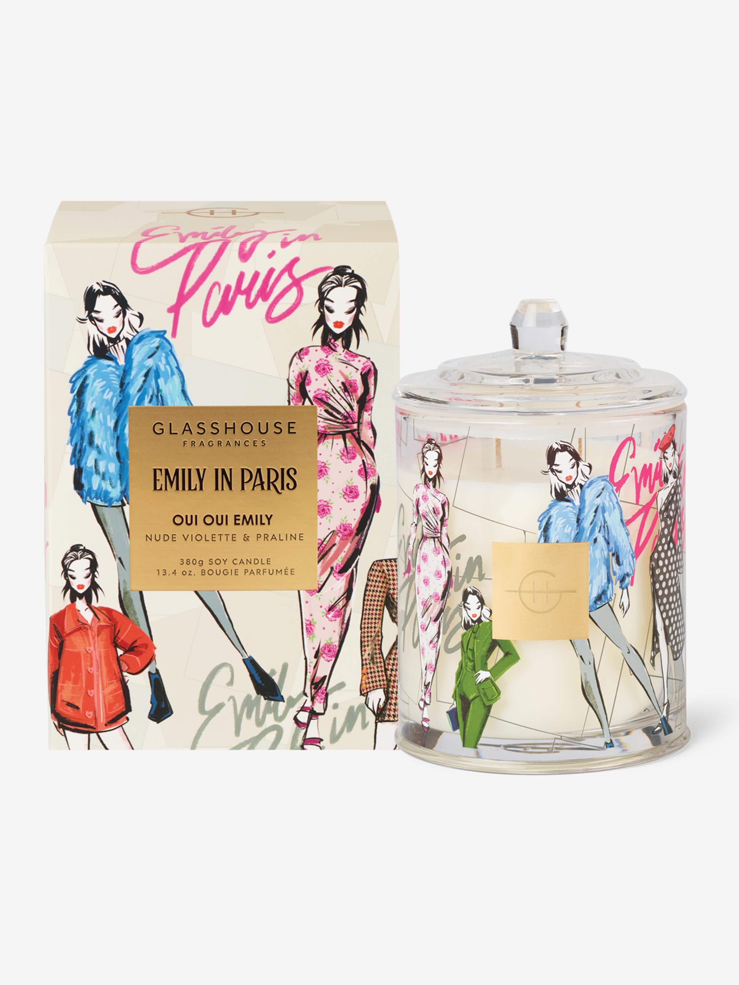 Glasshouse Fragrances Limited Edition Emily In Paris 380G Candle