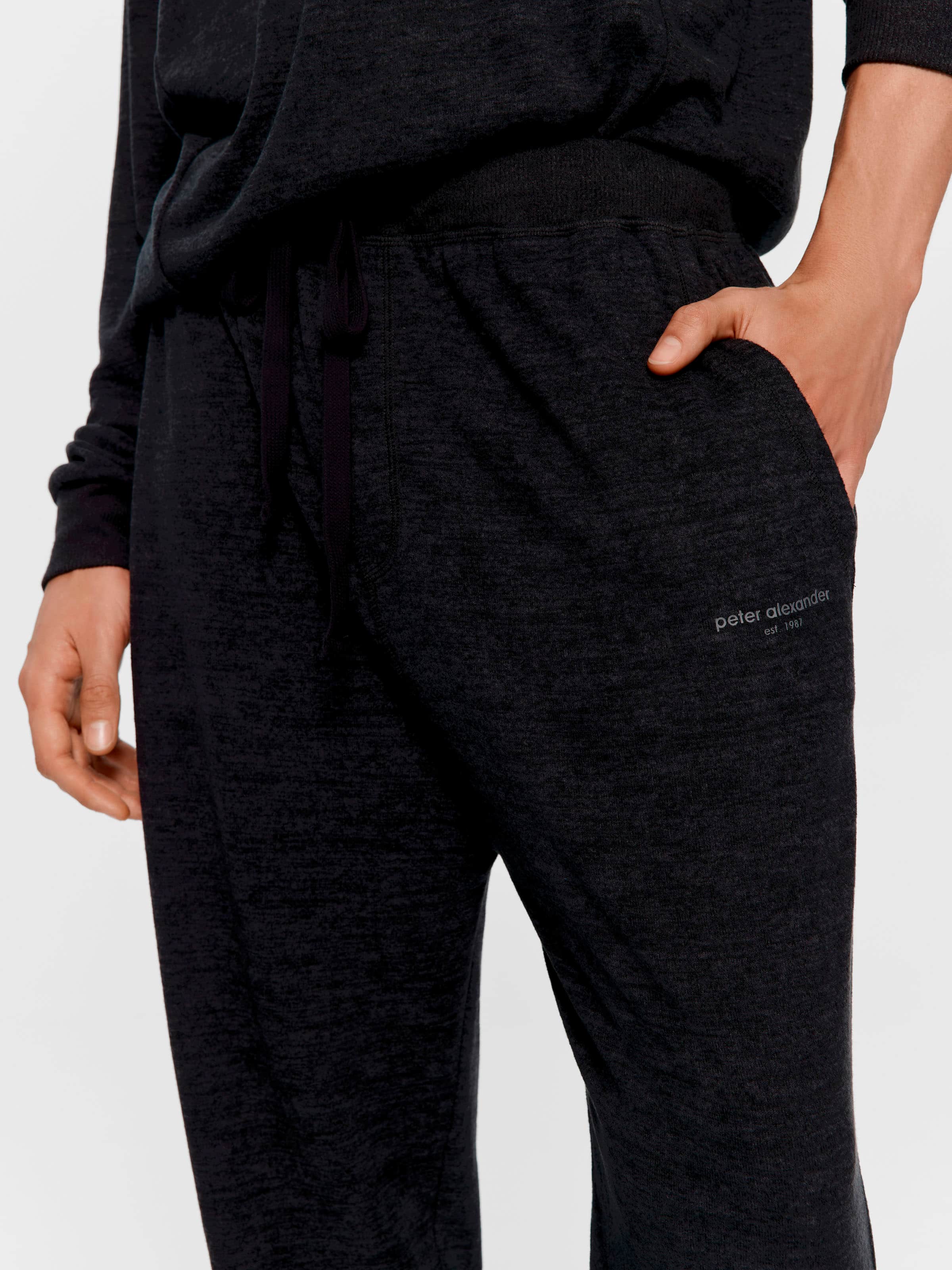 Charcoal Fuzzy Jogger Pj Pant