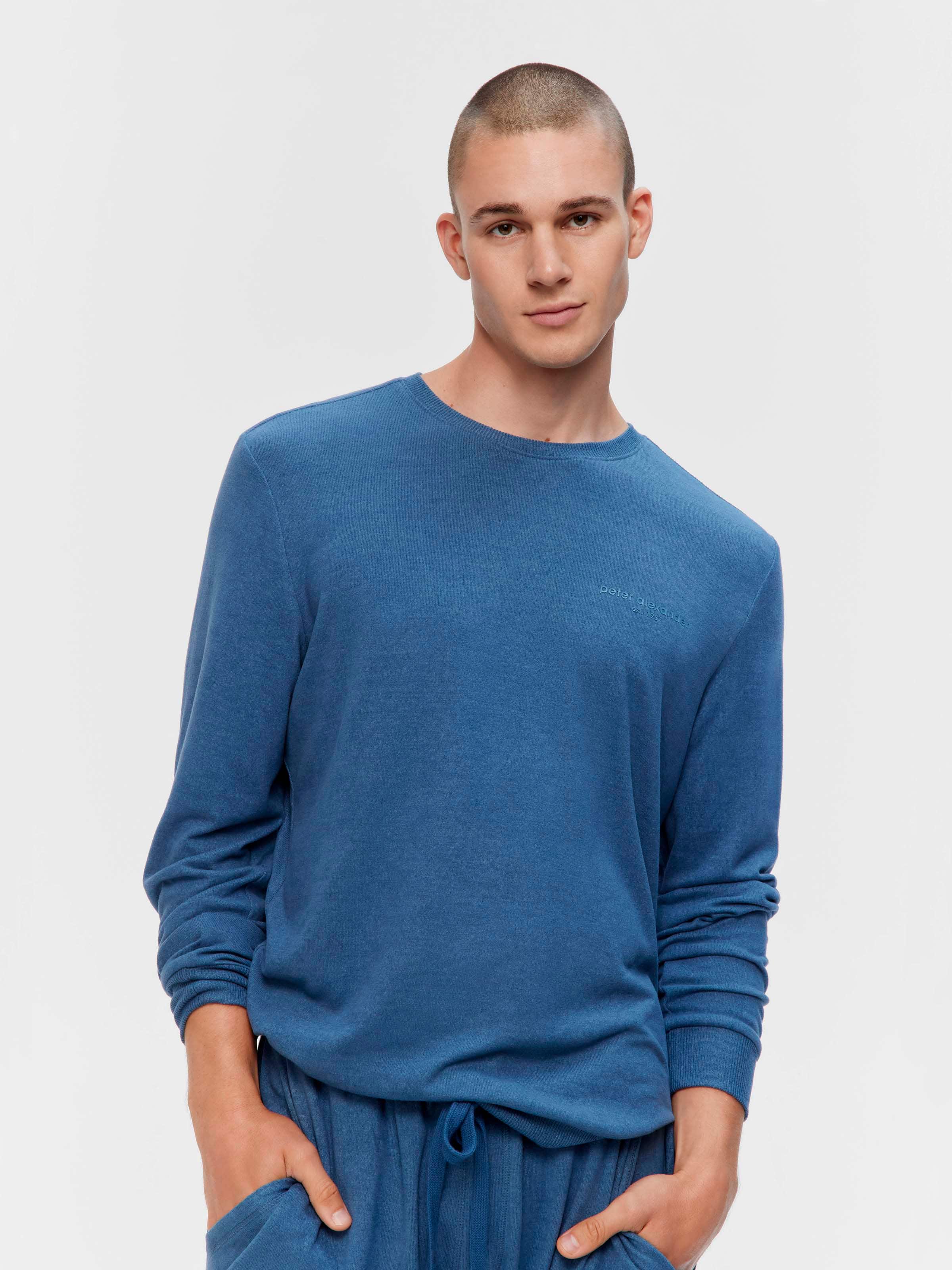 Airforce Blue Fuzzy Sweater