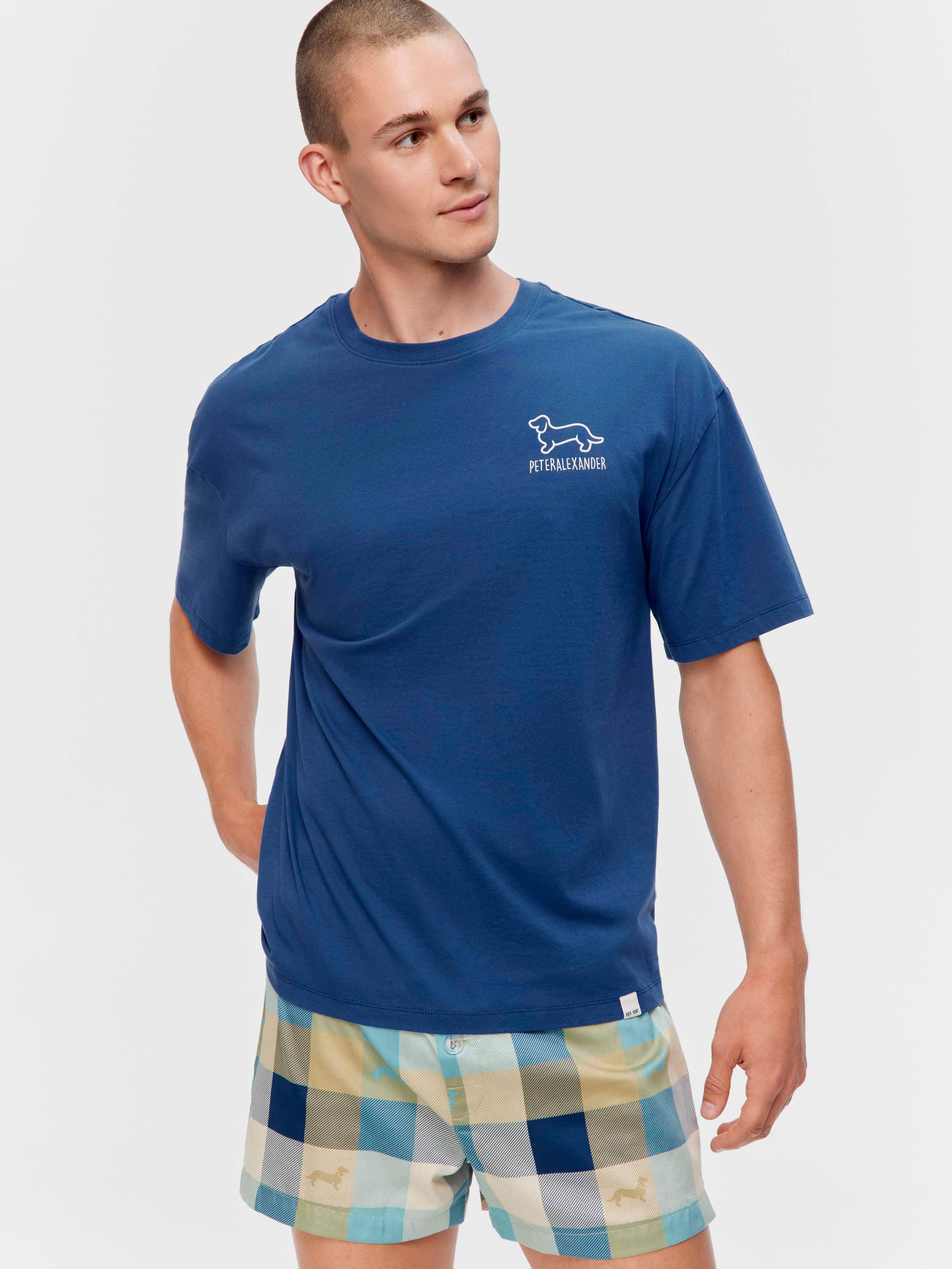 Blue Pop Colour Relaxed Tee